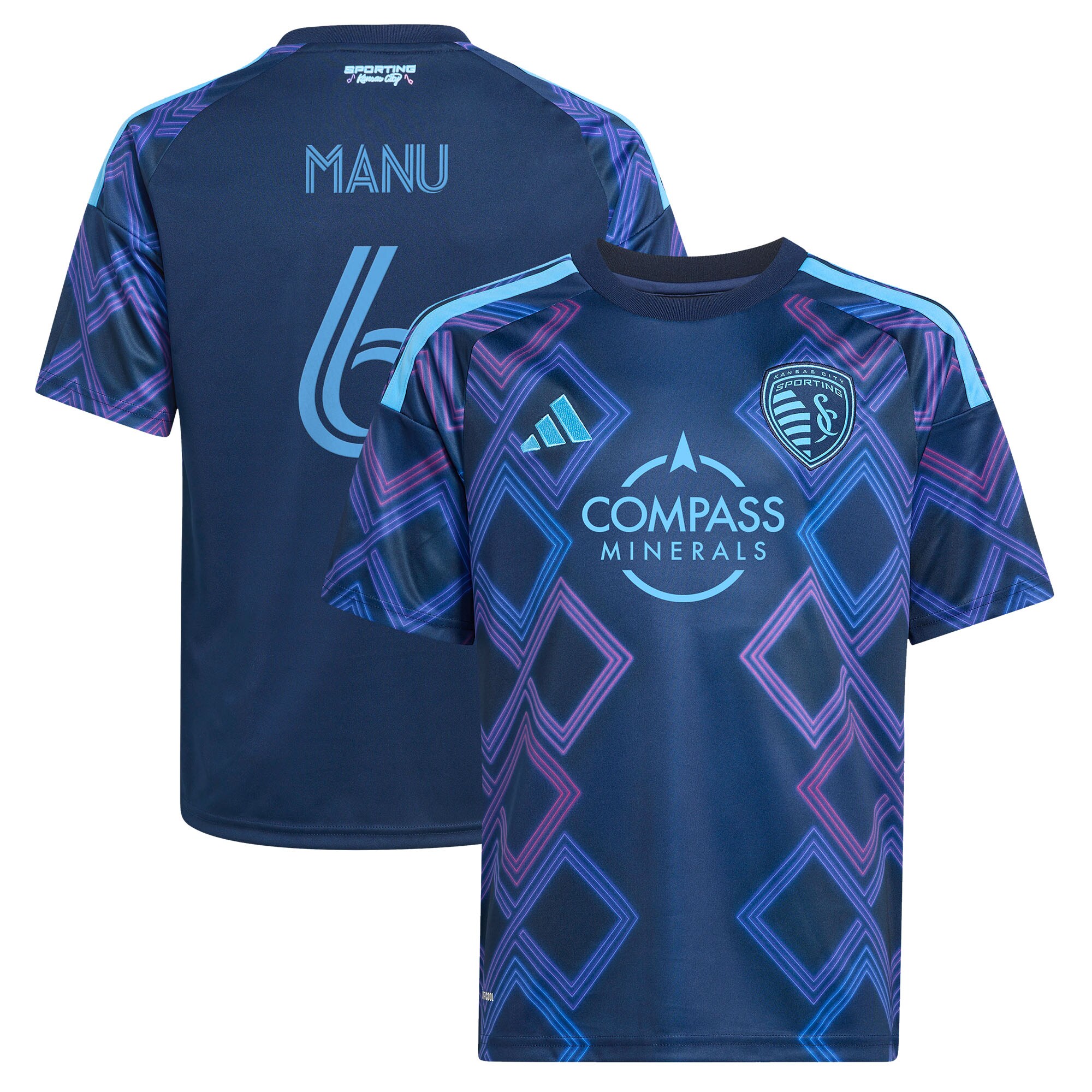 Manu García Sporting Kansas City Youth 2026 The 18th & Vine Kit Jersey - Blue
