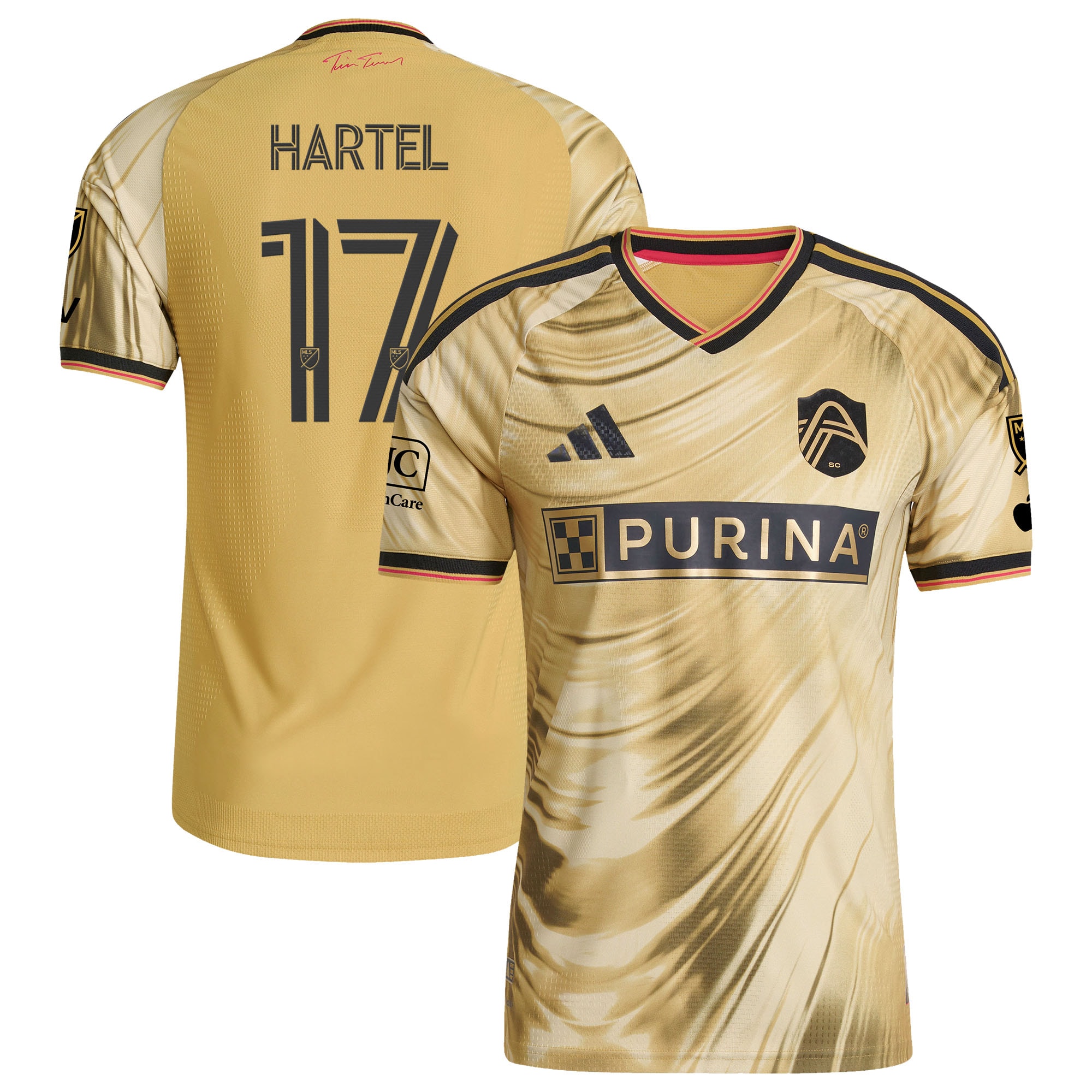 Marcel Hartel St. Louis CITY SC 2026 The Tina Turner Kit On-Field Patch Jersey - Yellow