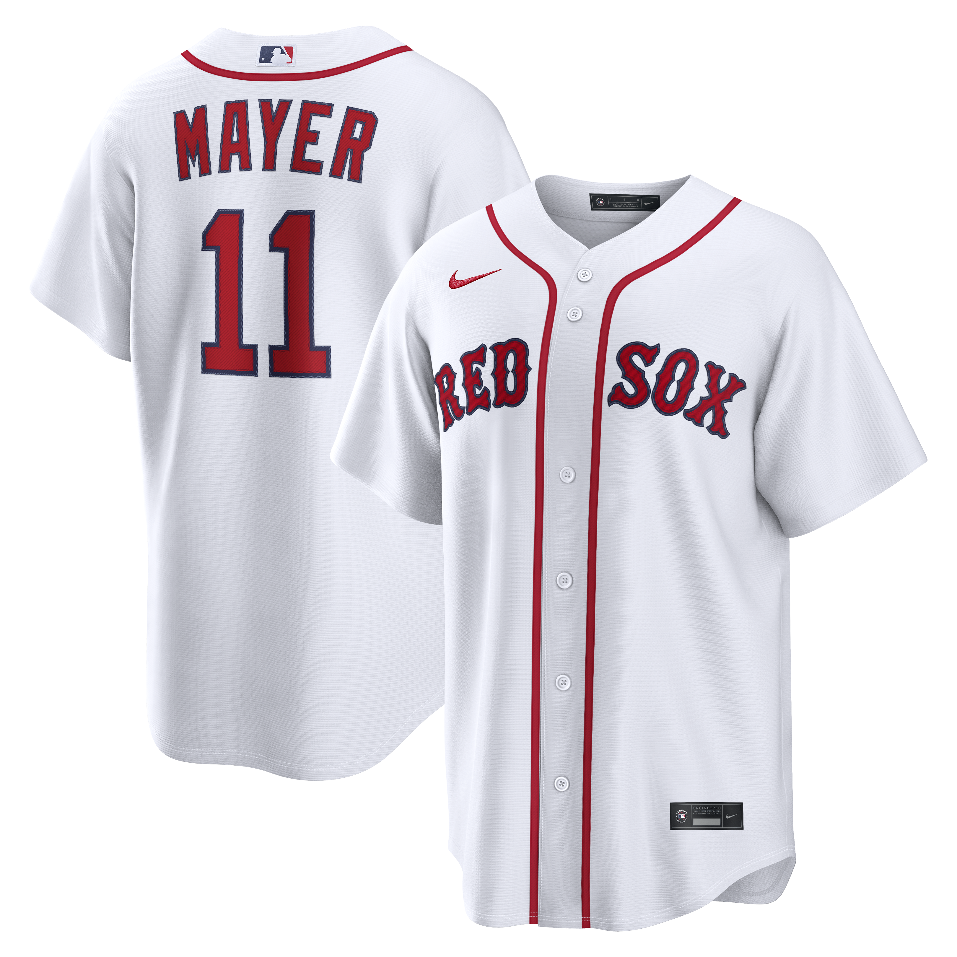 Marcelo Mayer Boston Red Sox Home Jersey - White