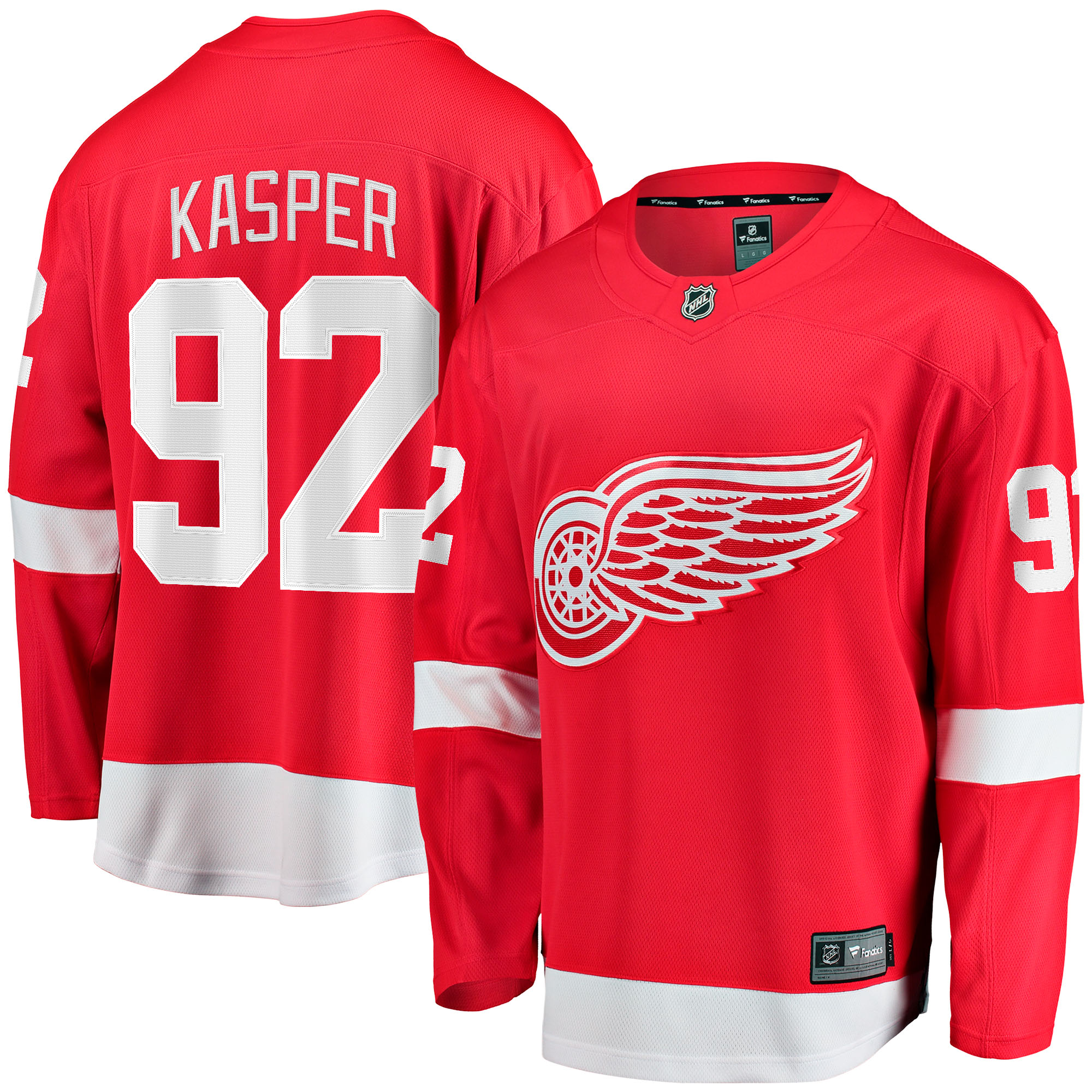 Marco Kasper Detroit Red Wings Fanatics Home Breakaway Jersey - Red