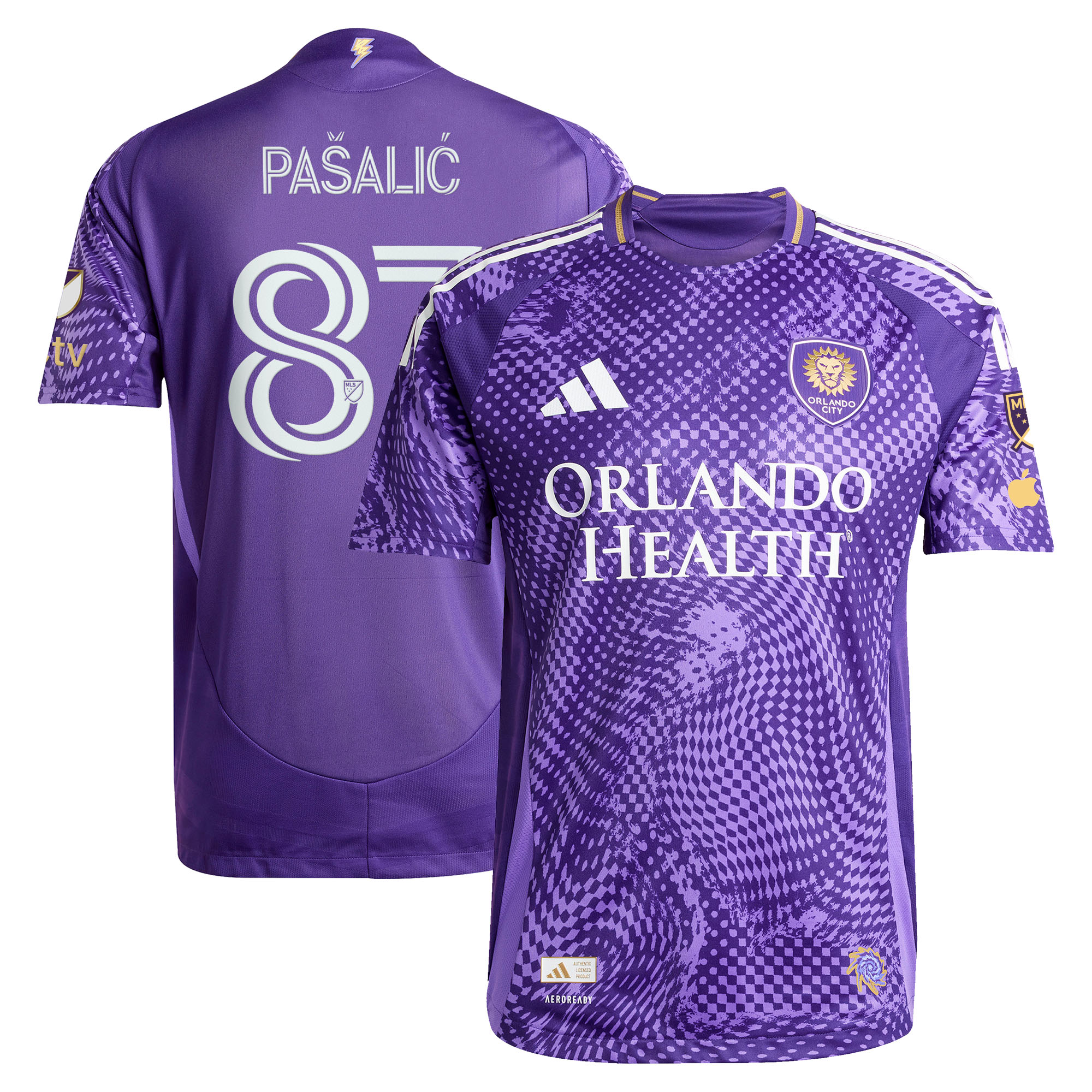 Marco Pašalić Orlando City SC 2025 Perfect Storm On-Field Jersey – Purple