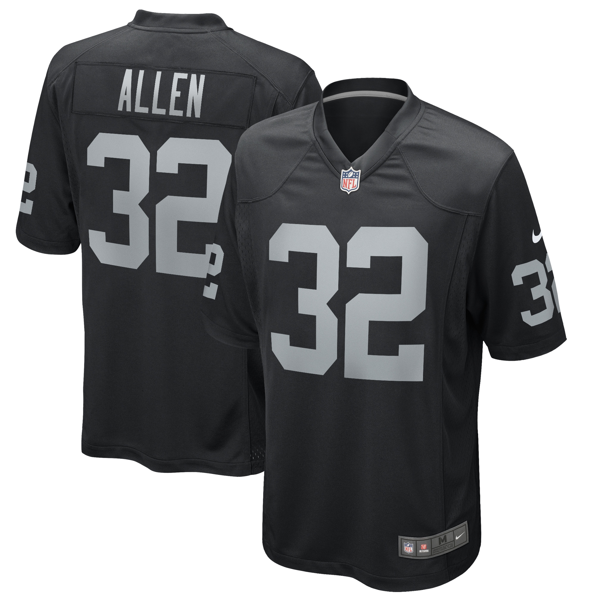 Marcus Allen Las Vegas Raiders Game Retired Player Jersey - Black