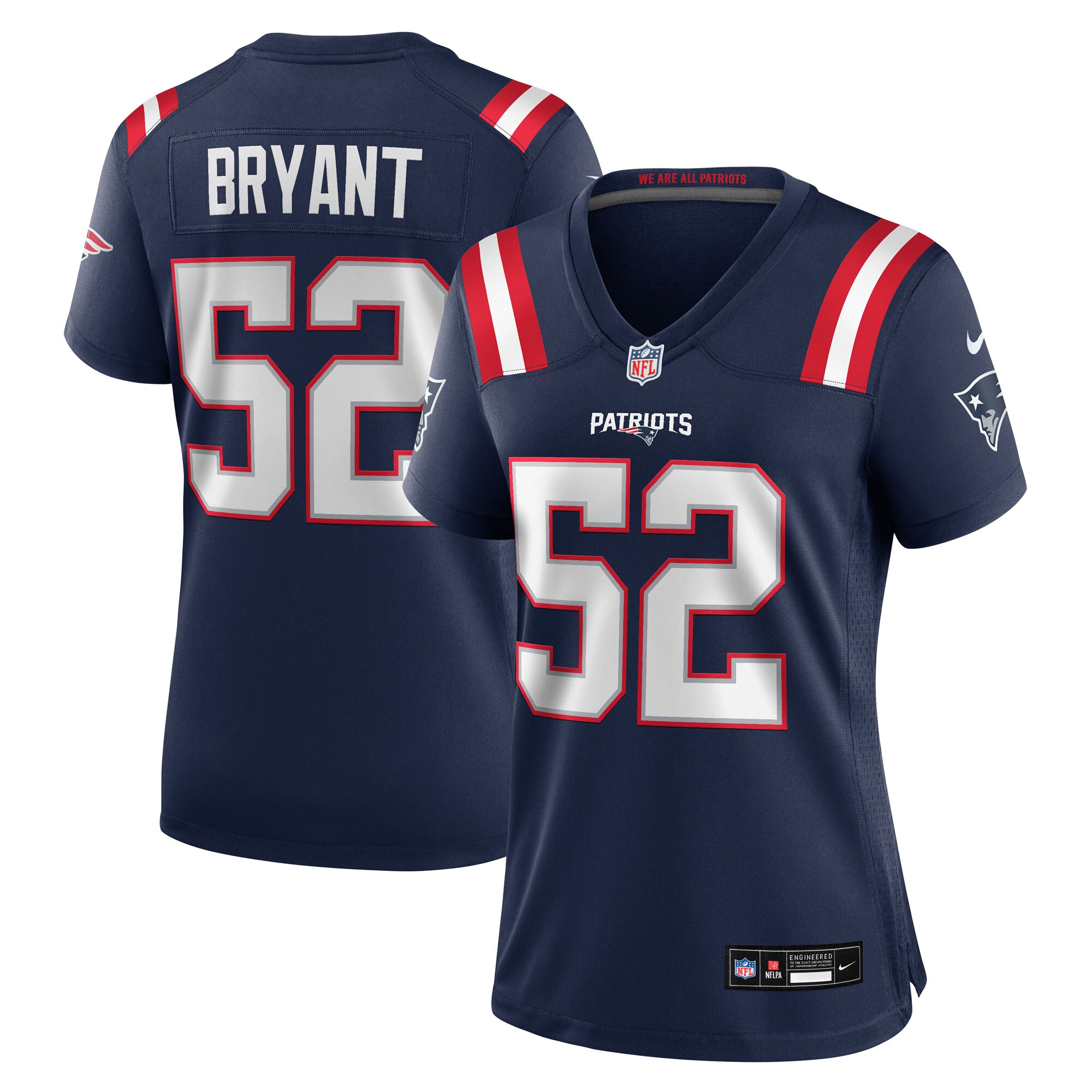 Marcus Bryant New England Patriots Women's Team Game Jersey - Navy