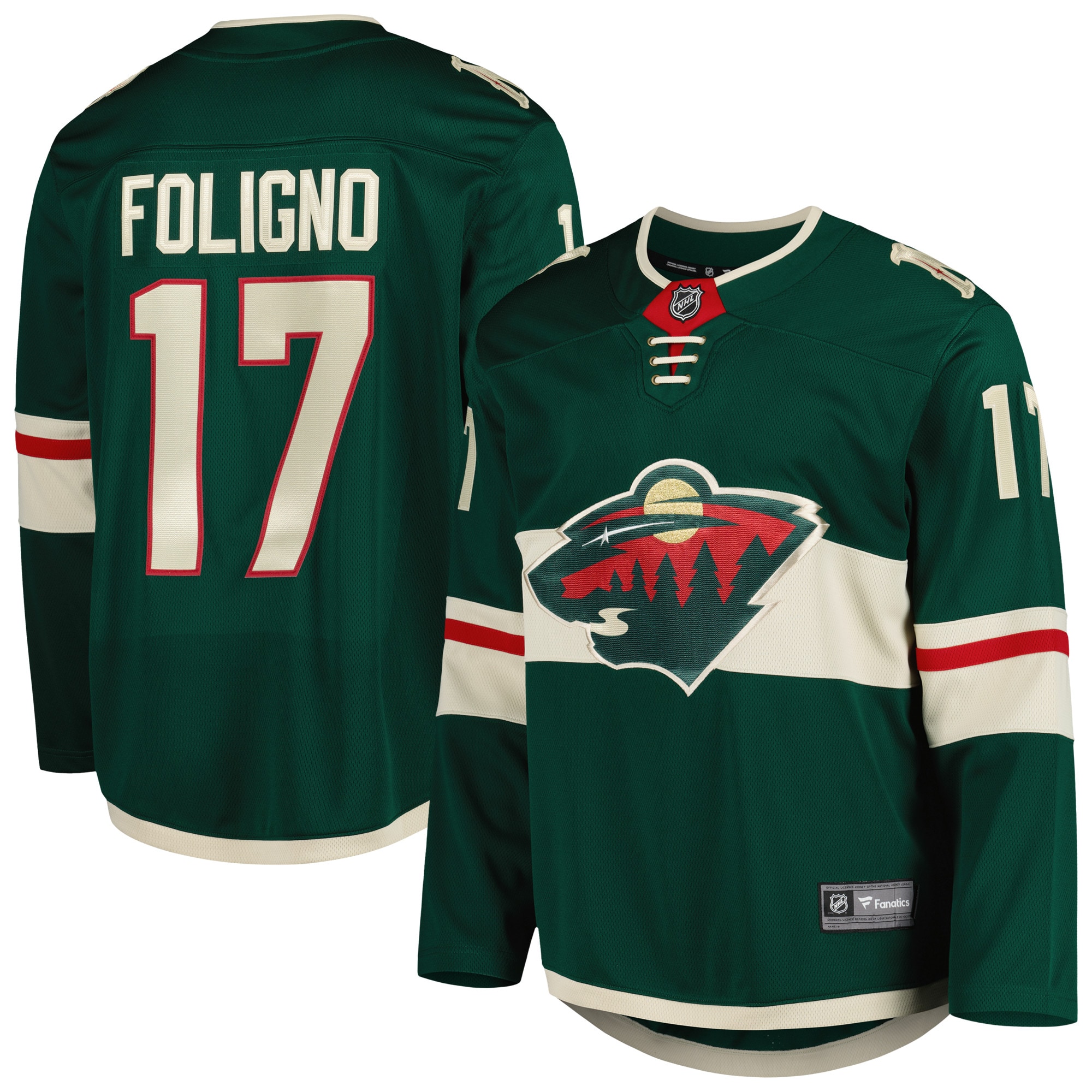 Marcus Foligno Minnesota Wild Fanatics Home Breakaway Jersey - Green