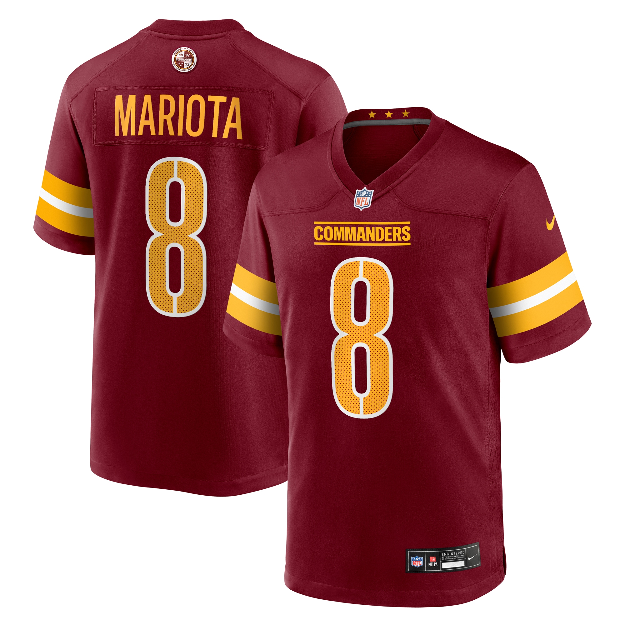 Marcus Mariota Washington Commanders Team Game Jersey - Burgundy