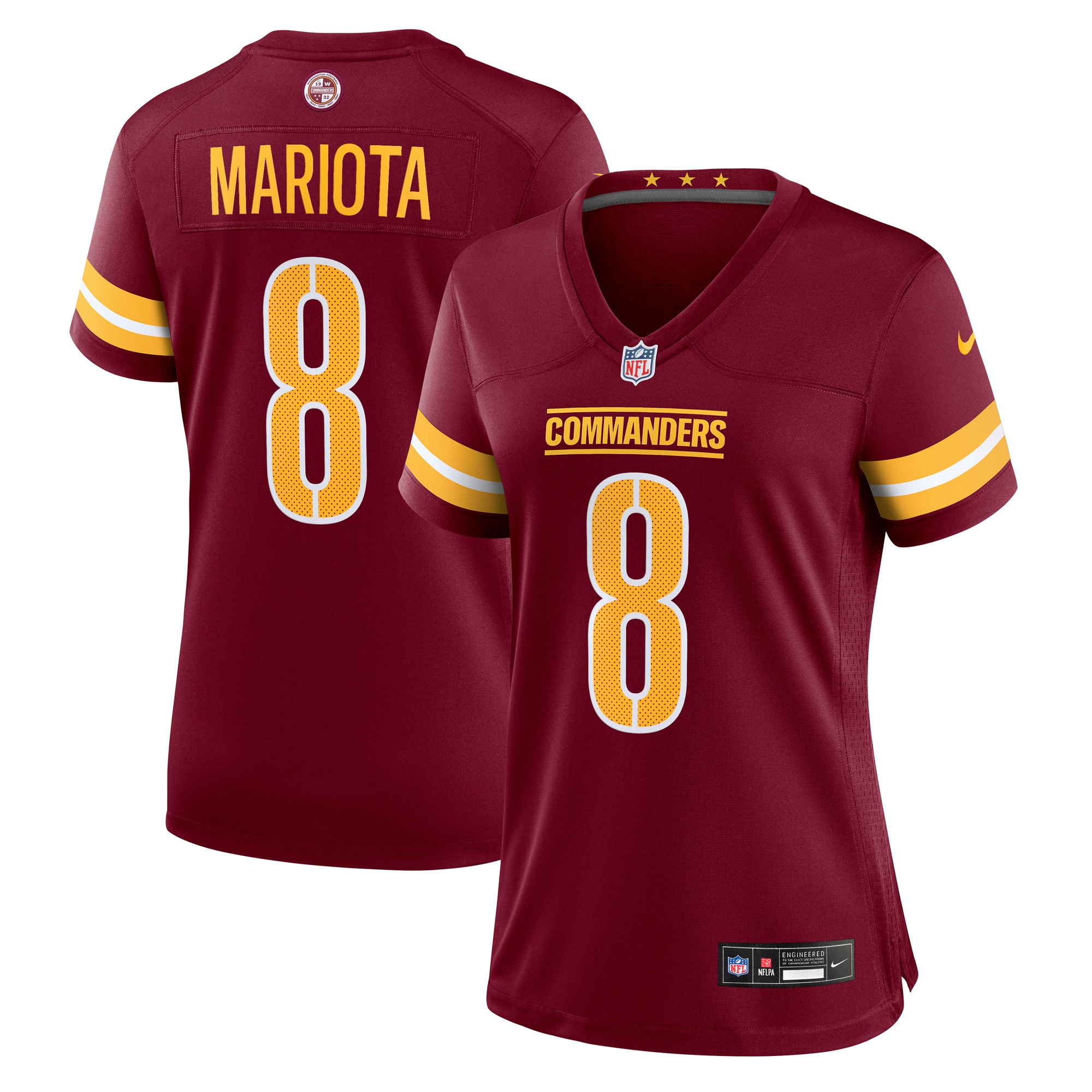 Marcus Mariota Washington Commanders Women's Team Game Jersey - Burgundy