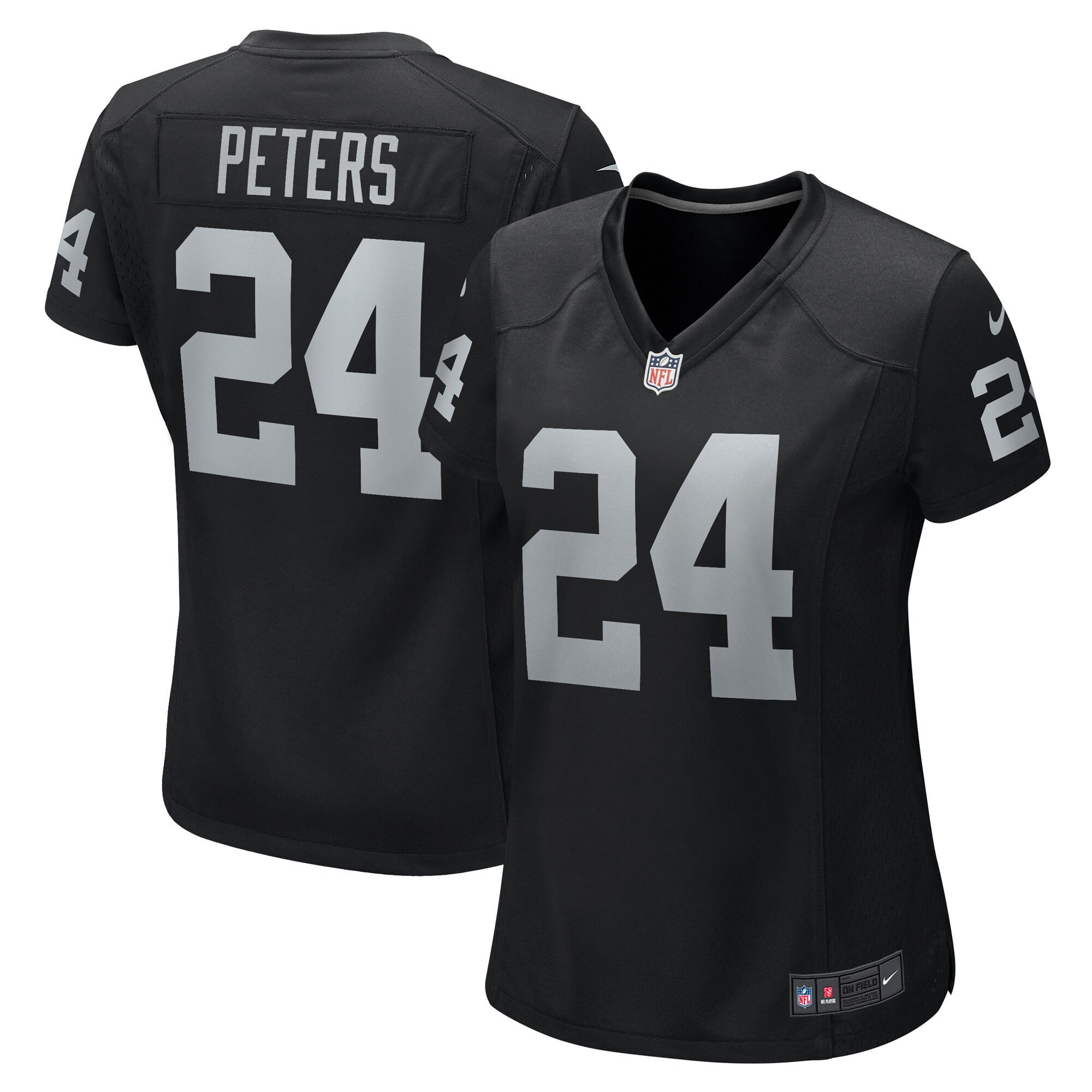 Marcus Peters Las Vegas Raiders Women's Team Game Jersey - Black