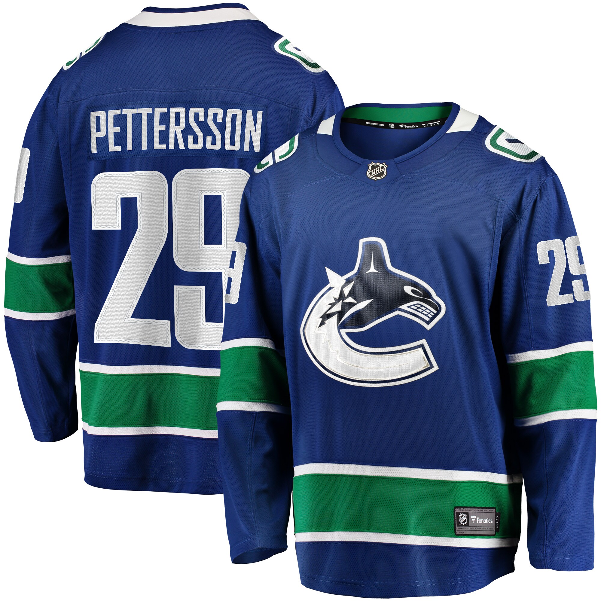 Marcus Pettersson Vancouver Canucks Fanatics Home Breakaway Jersey - Blue