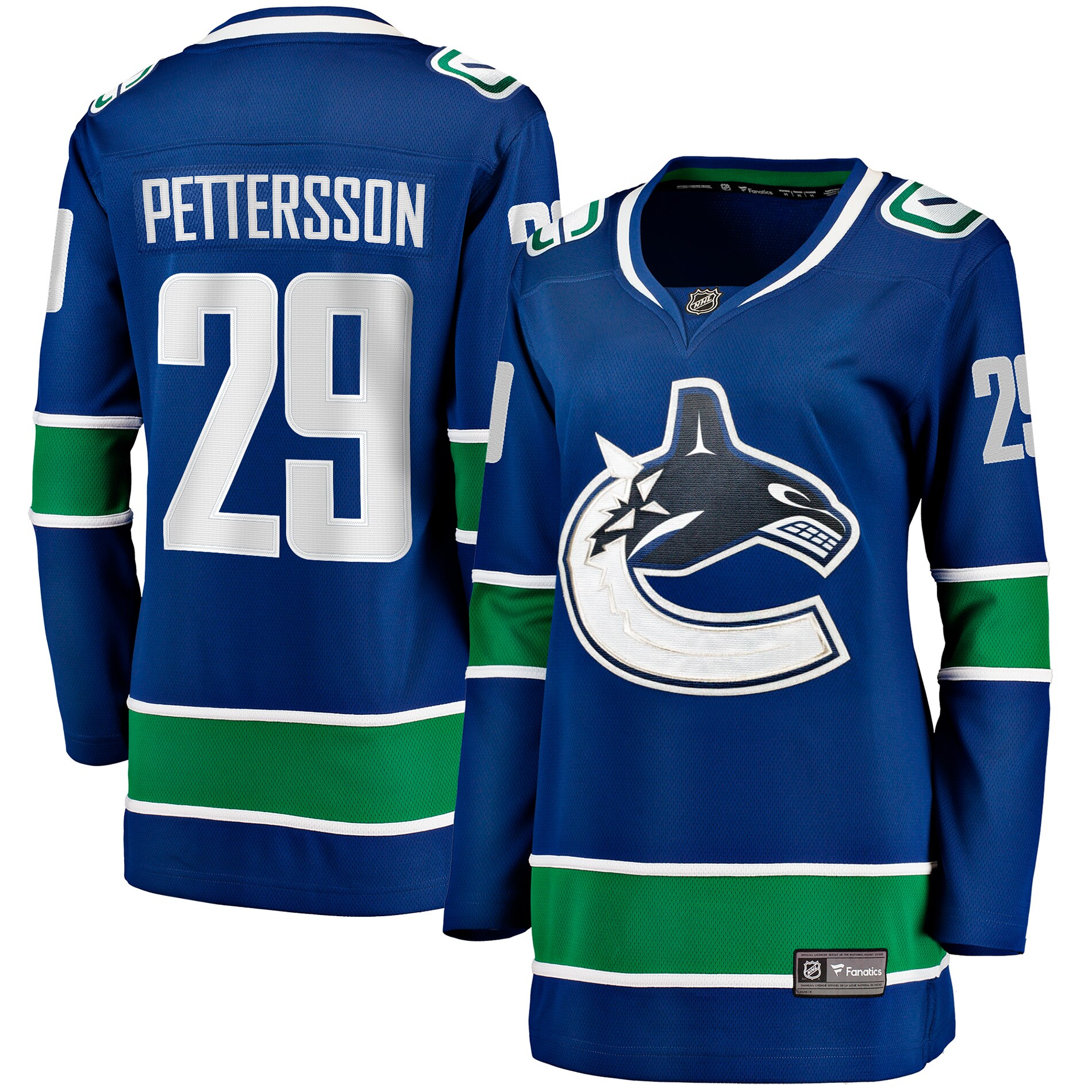 Marcus Pettersson Vancouver Canucks Fanatics Women's Home Breakaway Player Jersey - Blue