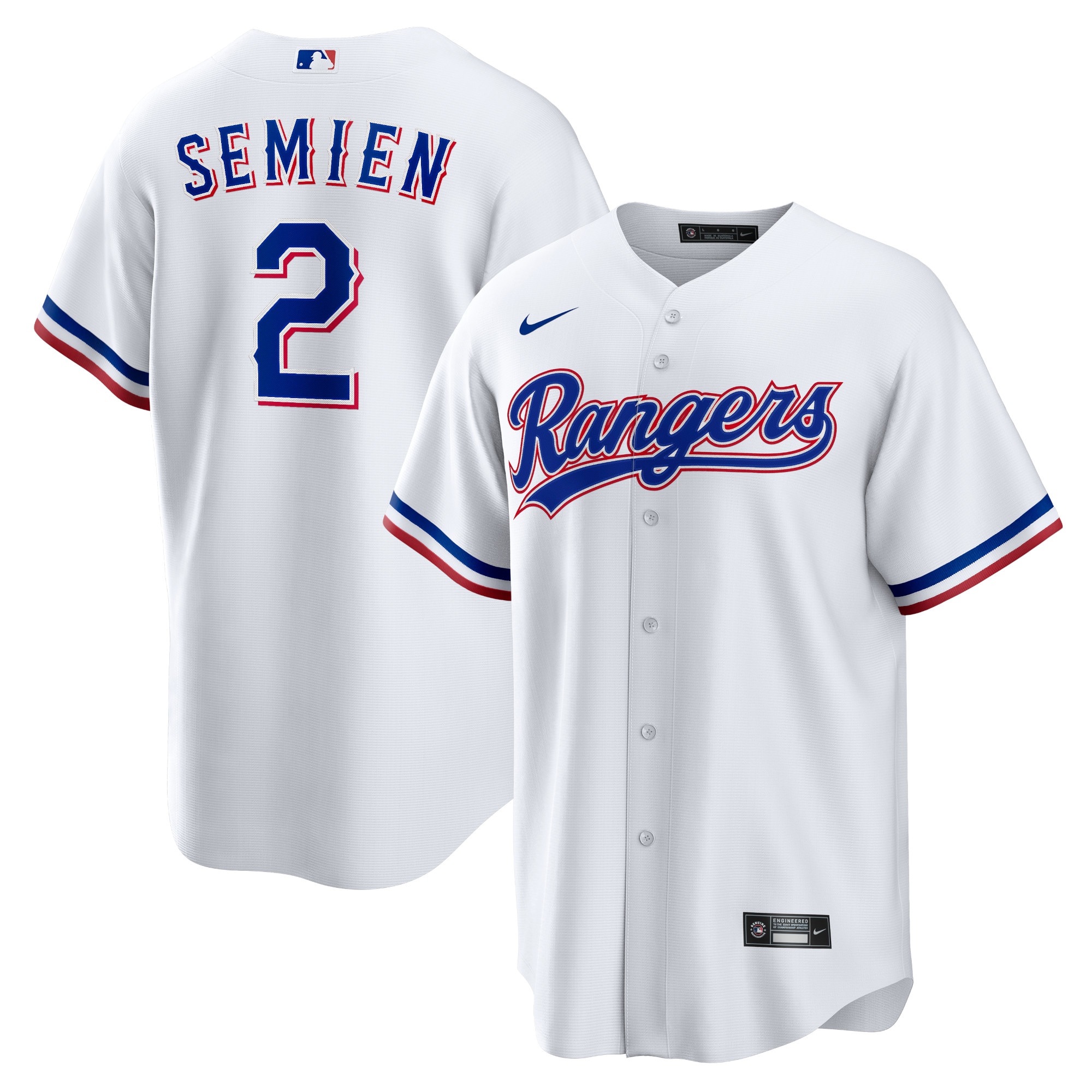 Marcus Semien Texas Rangers Youth Home Player Jersey - White