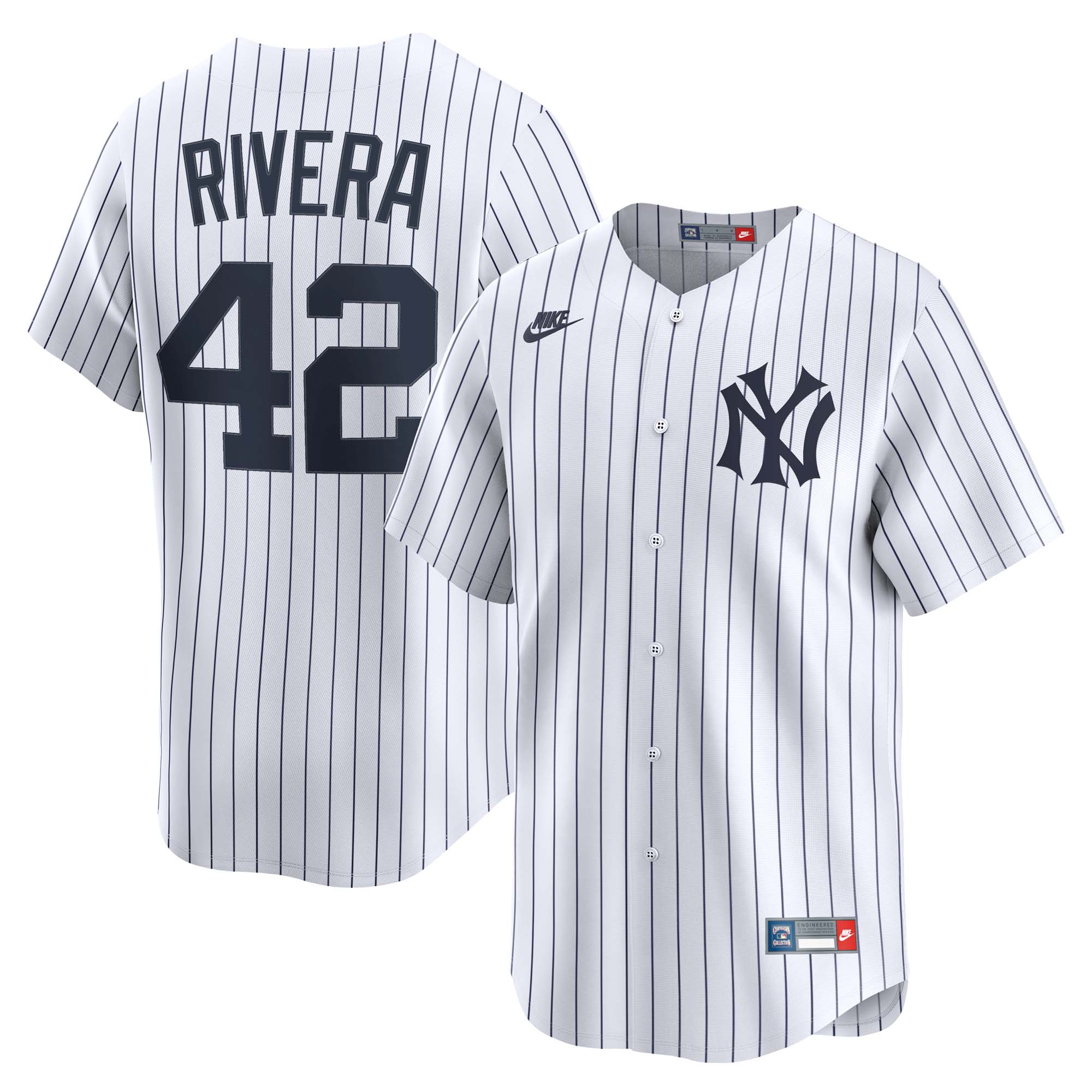 Mariano Rivera New York Yankees Throwback Cooperstown Collection Limited Jersey - White
