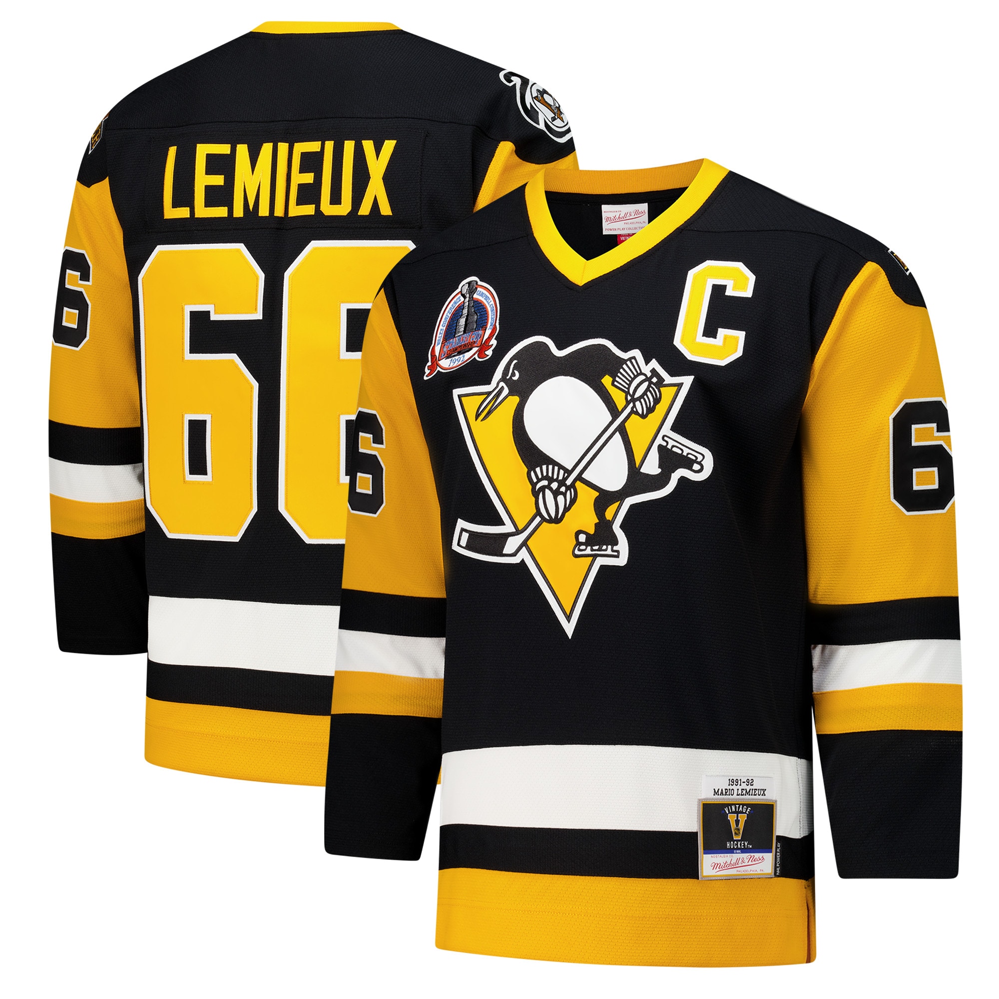 Mario Lemieux Pittsburgh Penguins 1991-92 Power Play Jersey