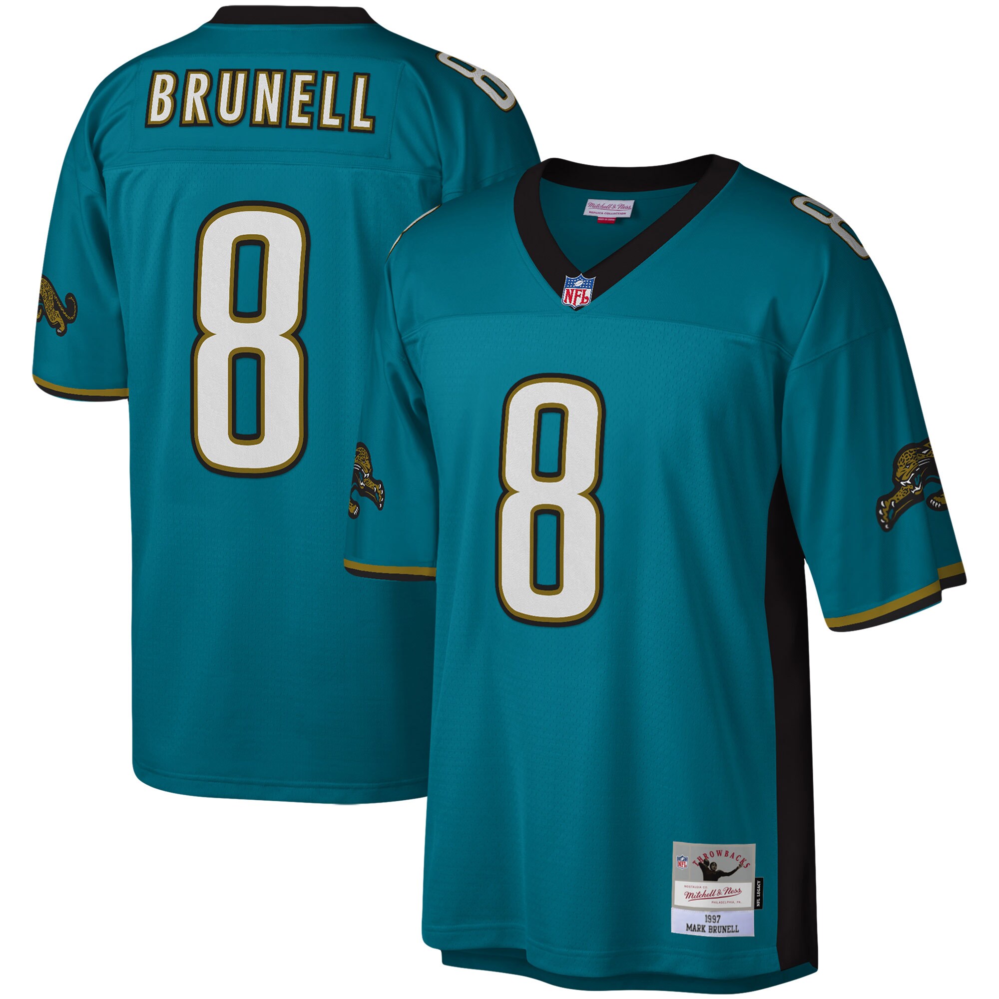 Mark Brunell Jacksonville Jaguars Legacy Jersey - Teal