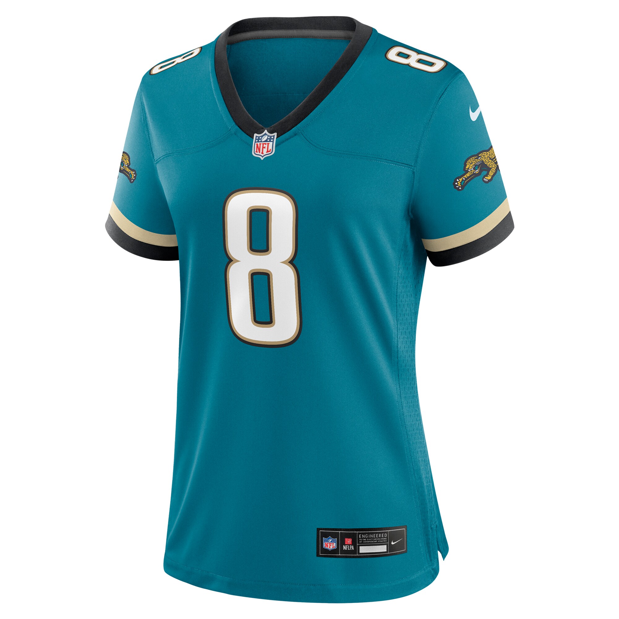 Mark Brunell Jacksonville Jaguars Women’s Prowler Throwback Retired Player Game Jersey – Teal