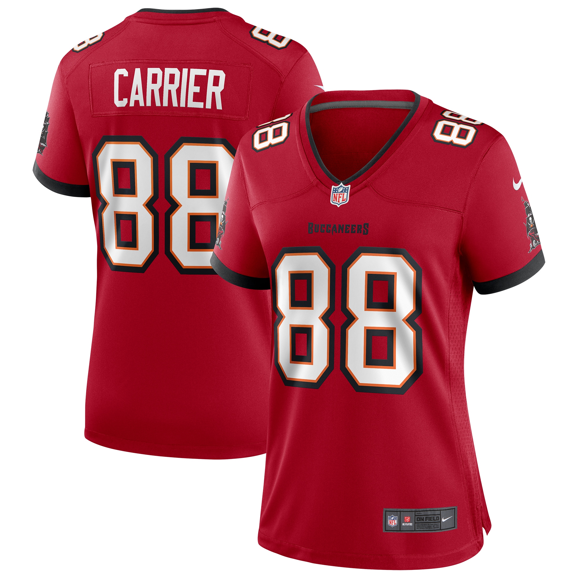 Mark Carrier Tampa Bay Buccaneers Women's Game Retired Player Jersey - Red