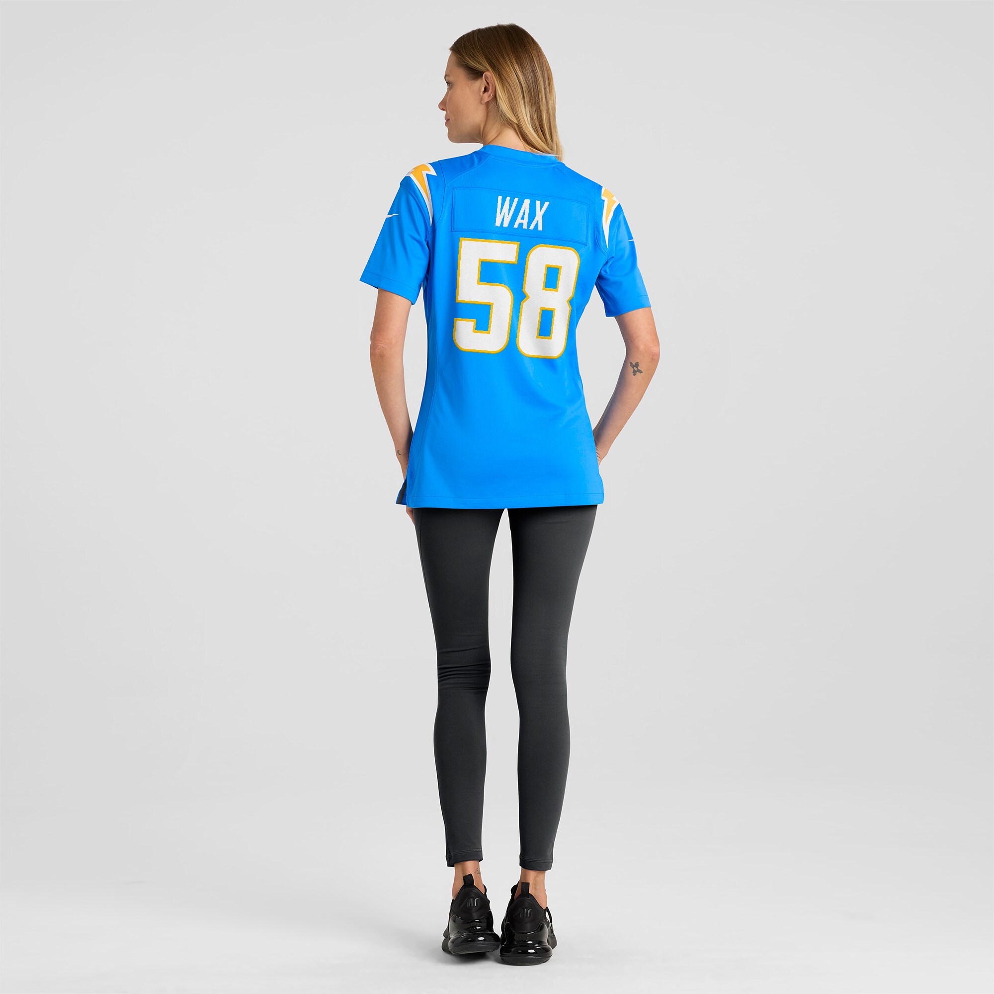 Marlowe Wax Los Angeles Chargers Women’s Team Game Jersey – Powder Blue