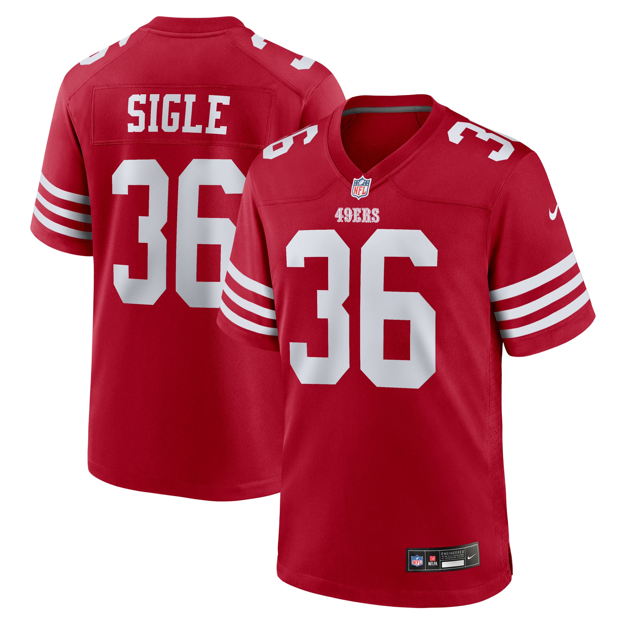 Marques Sigle San Francisco 49ers Team Game Jersey - Scarlet