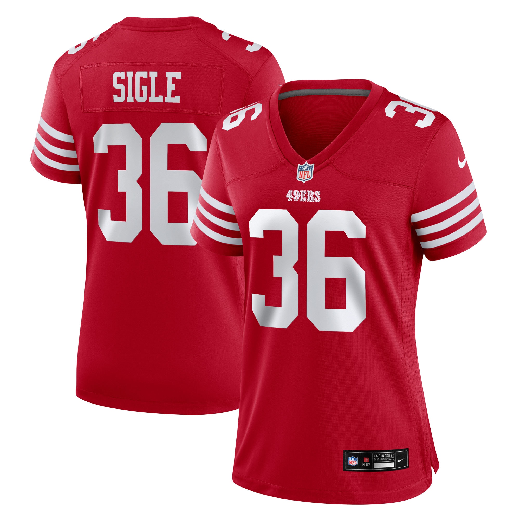 Marques Sigle San Francisco 49ers Women's Team Game Jersey - Scarlet