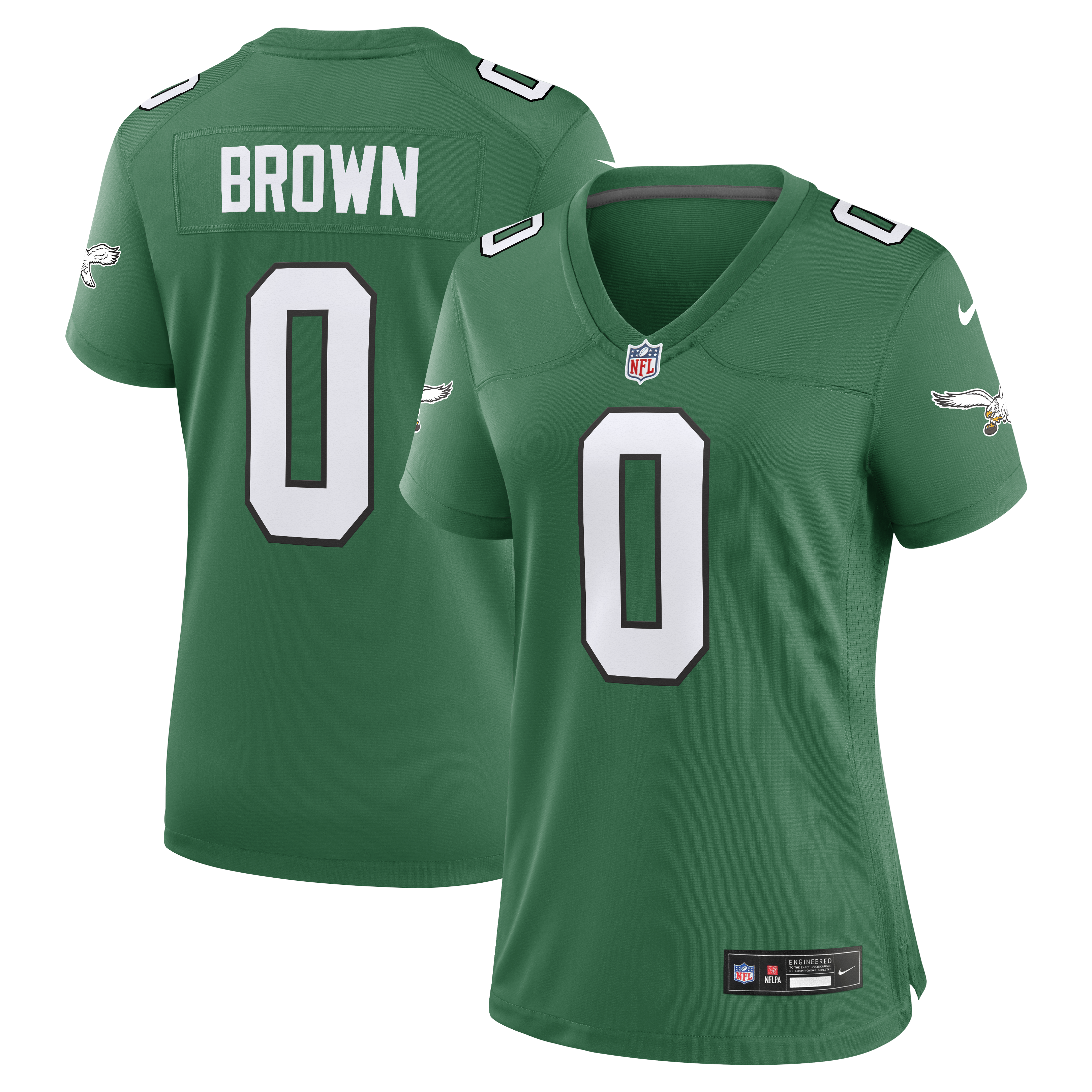 Marquise Brown Philadelphia Eagles Women's Alternate Game Jersey - Kelly Green