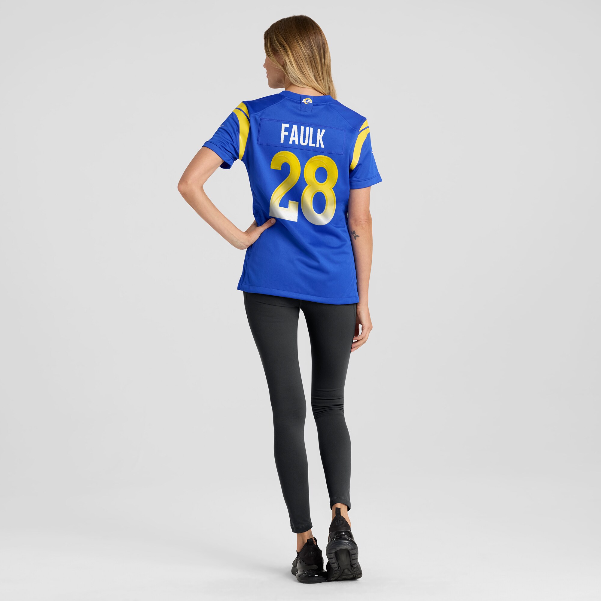 Marshall Faulk Los Angeles Rams Women’s Game Retired Player Jersey – Royal