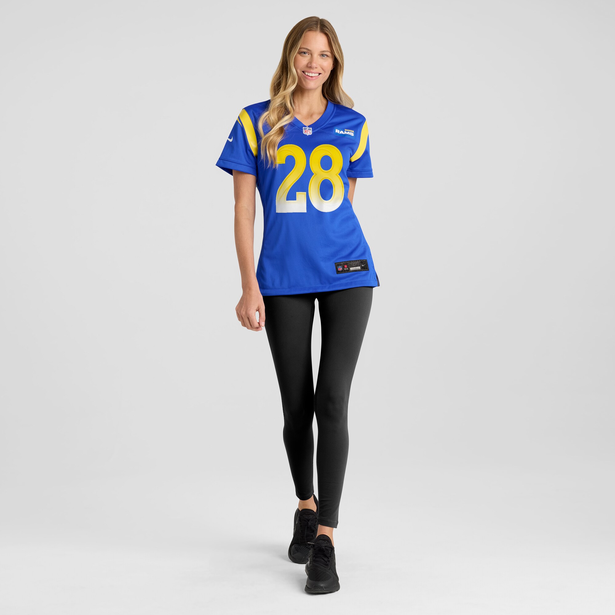 Marshall Faulk Los Angeles Rams Women’s Game Retired Player Jersey – Royal