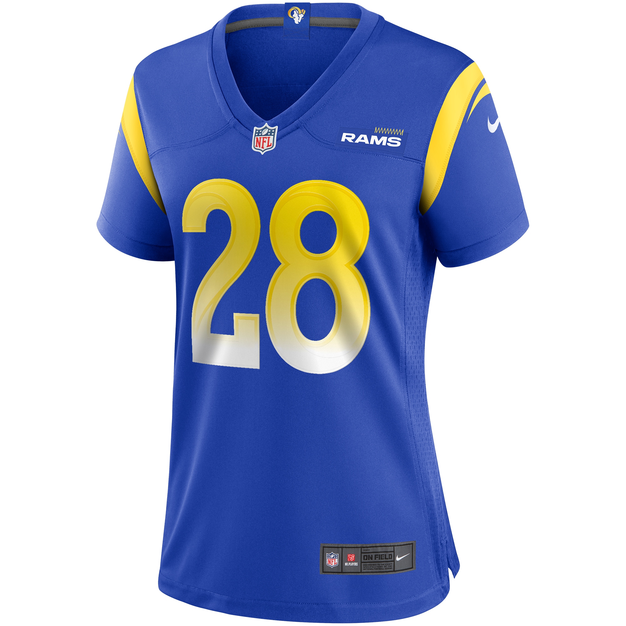 Marshall Faulk Los Angeles Rams Women’s Game Retired Player Jersey – Royal