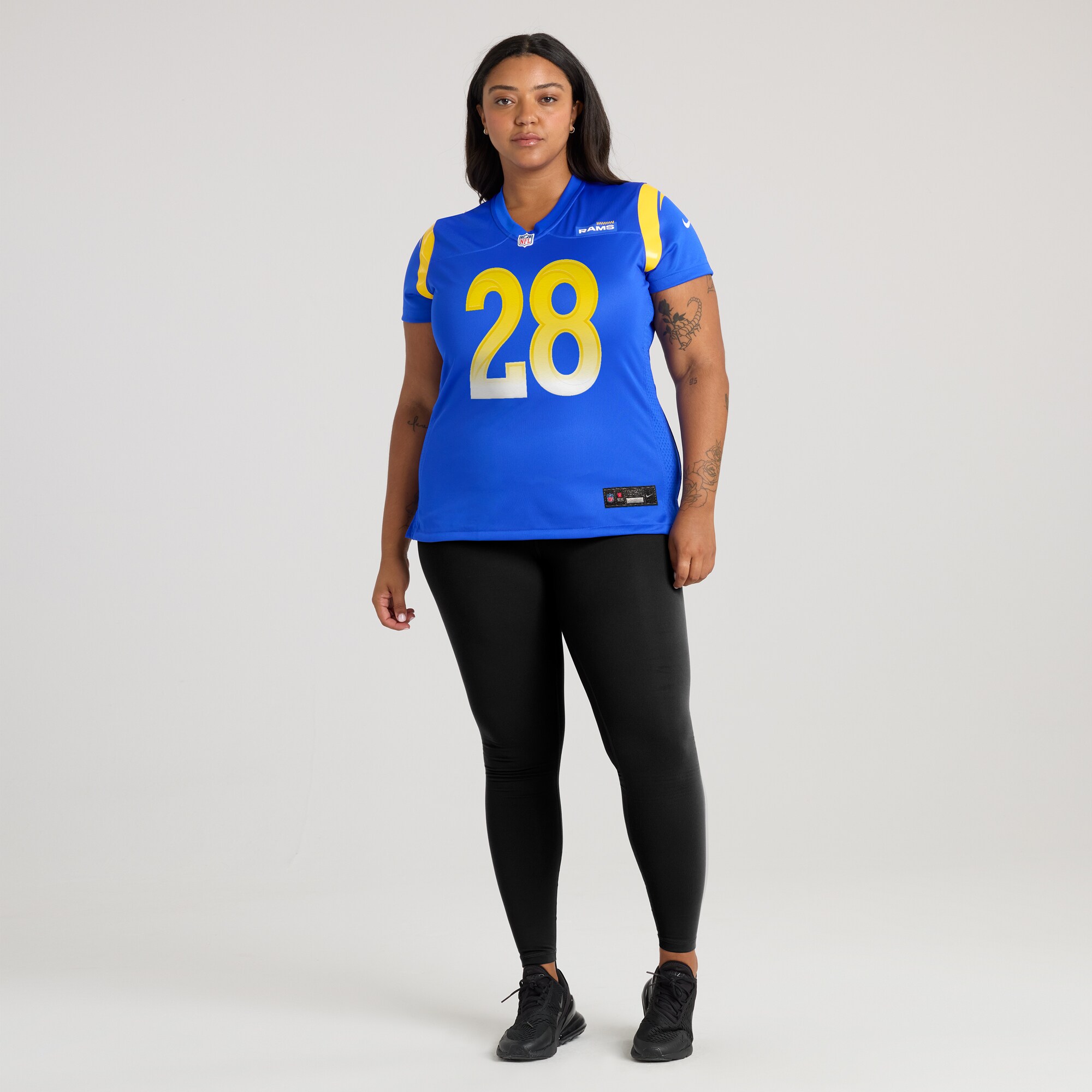 Marshall Faulk Los Angeles Rams Women’s Game Retired Player Jersey – Royal