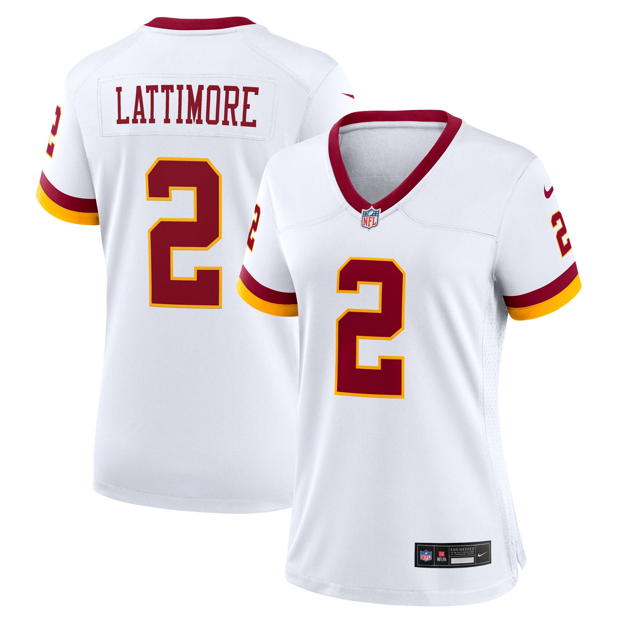 Marshon Lattimore Washington Commanders Women's Game Super Bowl Era Jersey - White