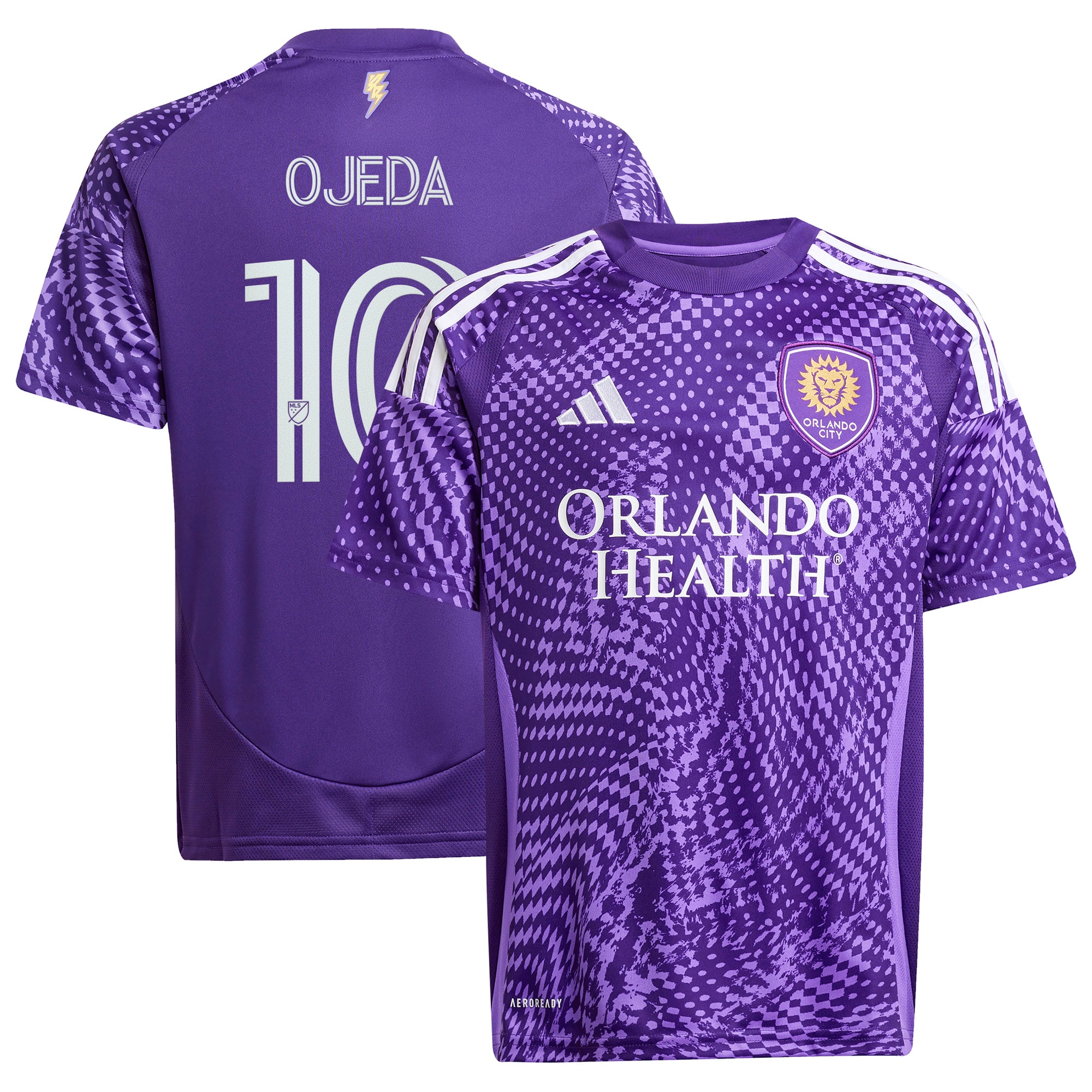 Martín Ojeda Orlando City SC Youth 2025 Perfect Storm Player Jersey - Purple