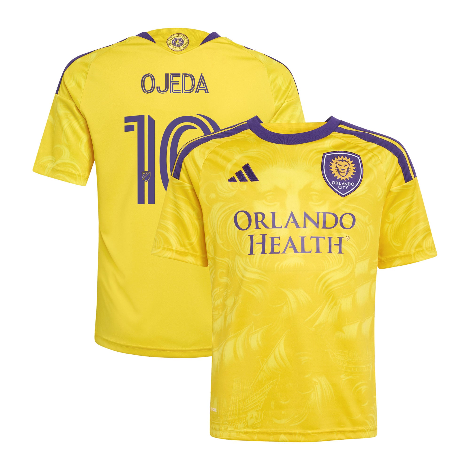 Martín Ojeda Orlando City SC Youth 2026 Sunken Treasure Kit Jersey - Yellow