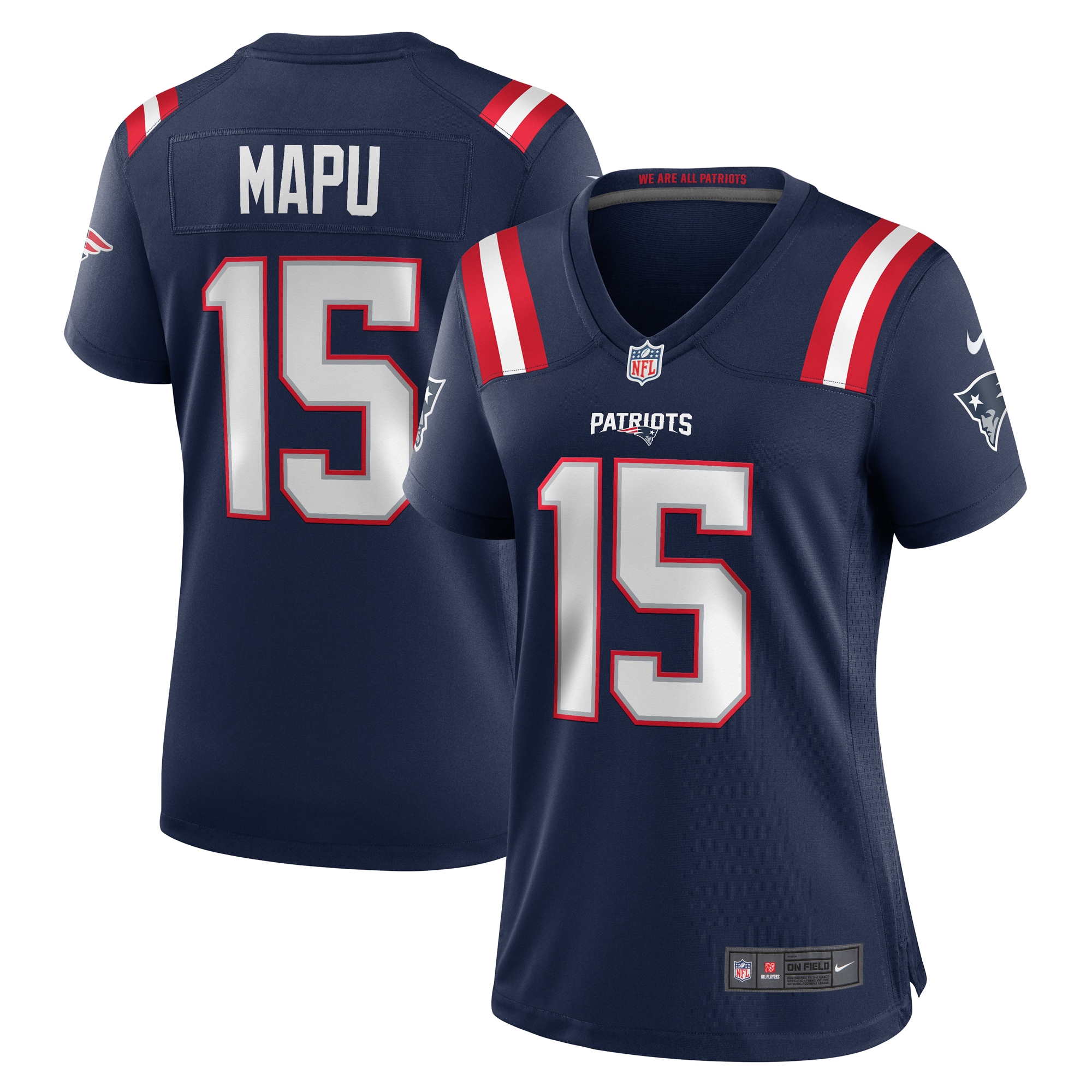 Marte Mapu New England Patriots Women's Game Jersey - Navy