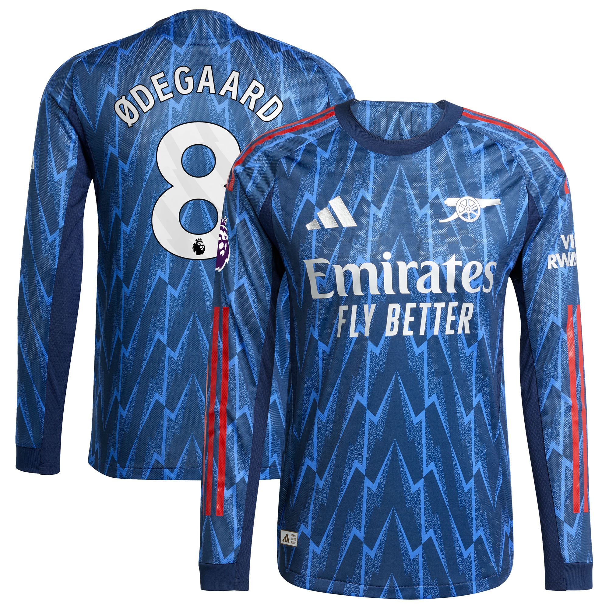 Martin Ødegaard Arsenal 2025/26 Away Long Sleeve Player Jersey