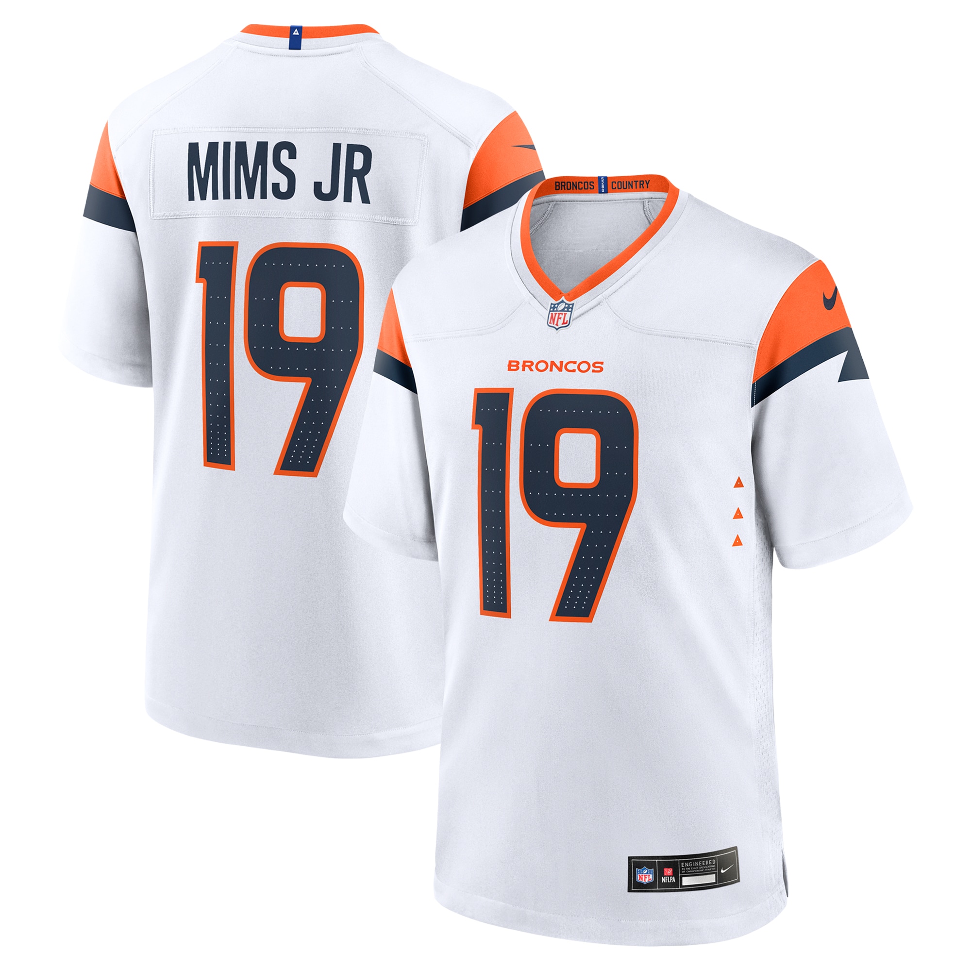 Marvin Mims Jr Denver Broncos Game Jersey - White
