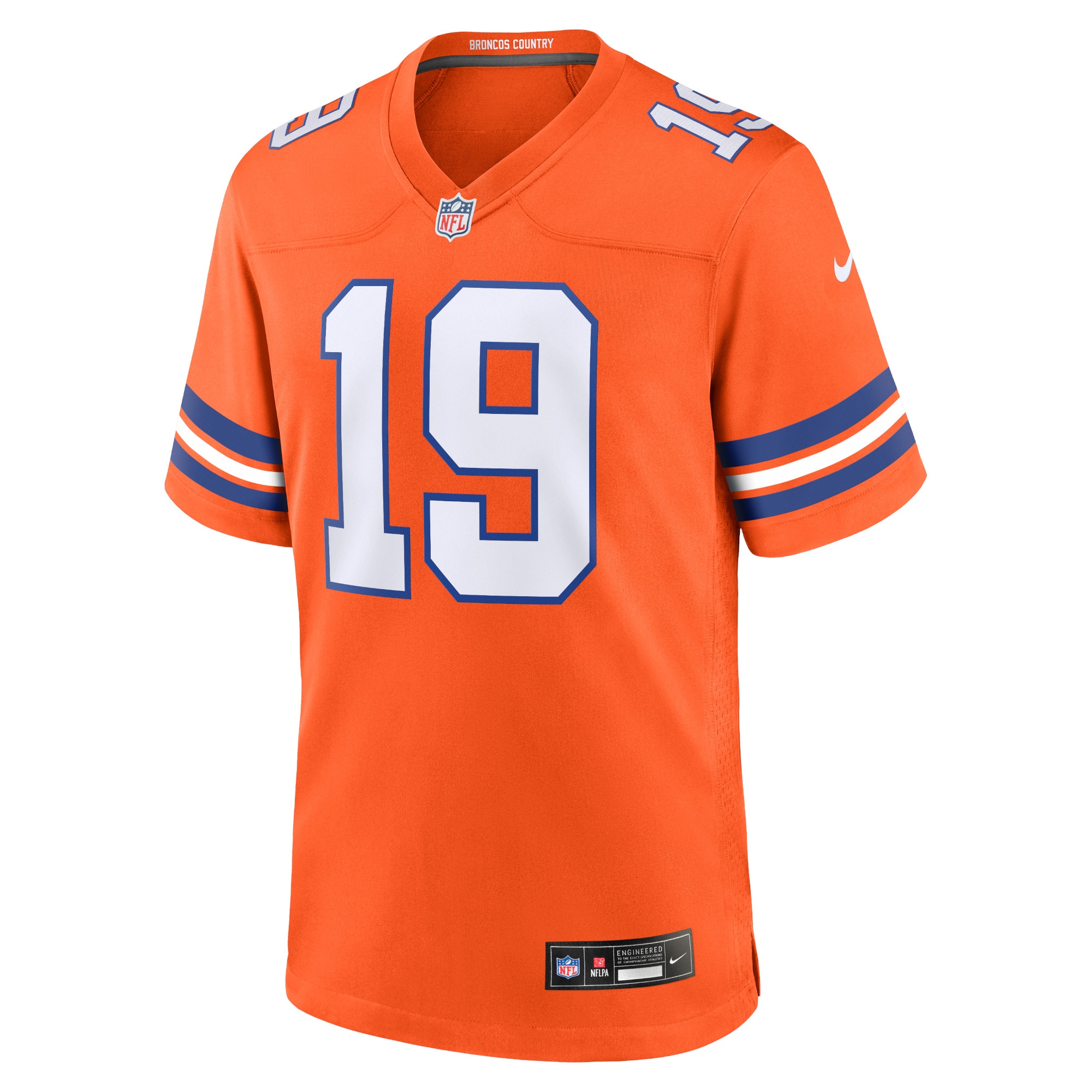 Marvin Mims Jr Denver Broncos Mile High Collection 1977 Throwback Player Game Jersey – Orange