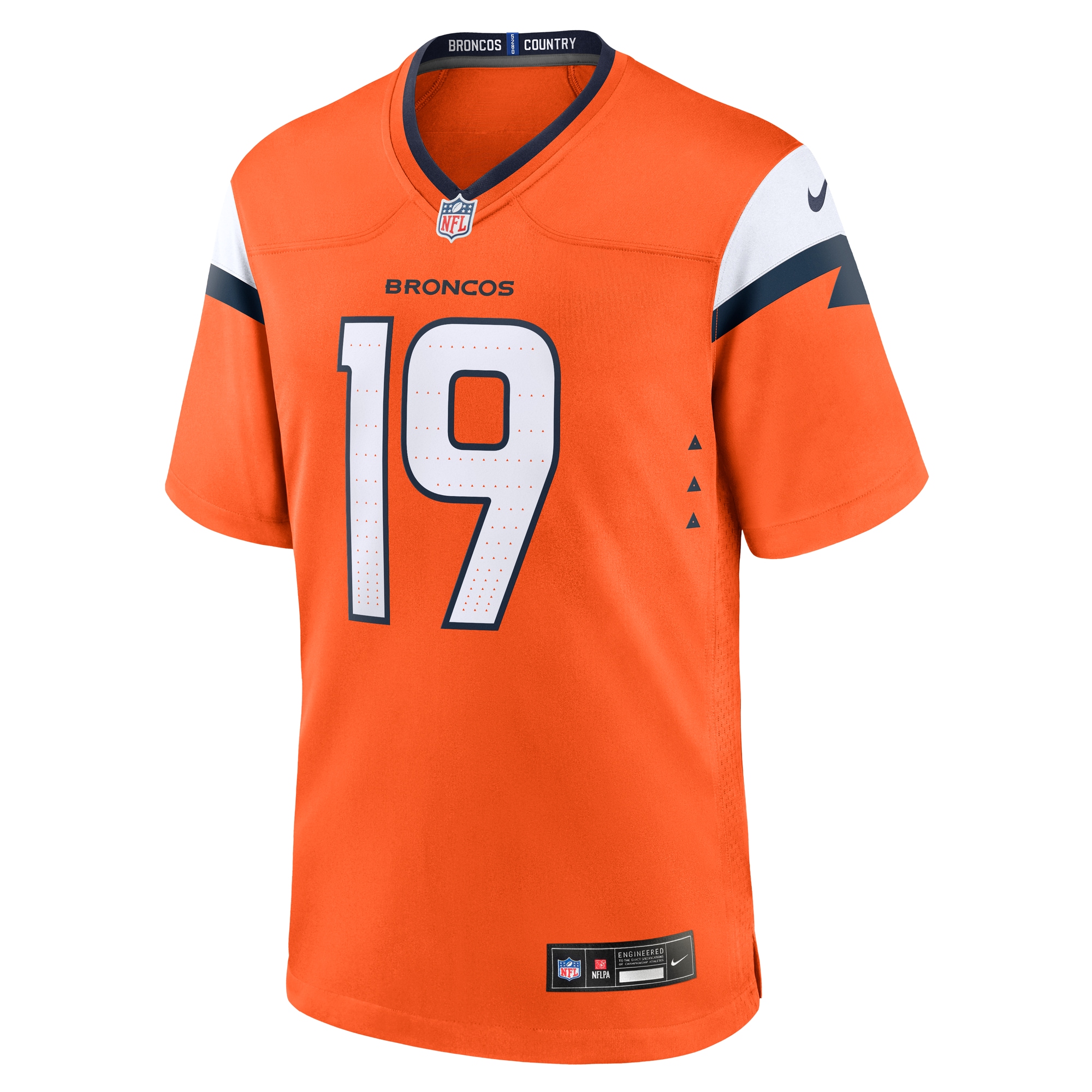 Marvin Mims Jr Denver Broncos Team Game Jersey – Orange