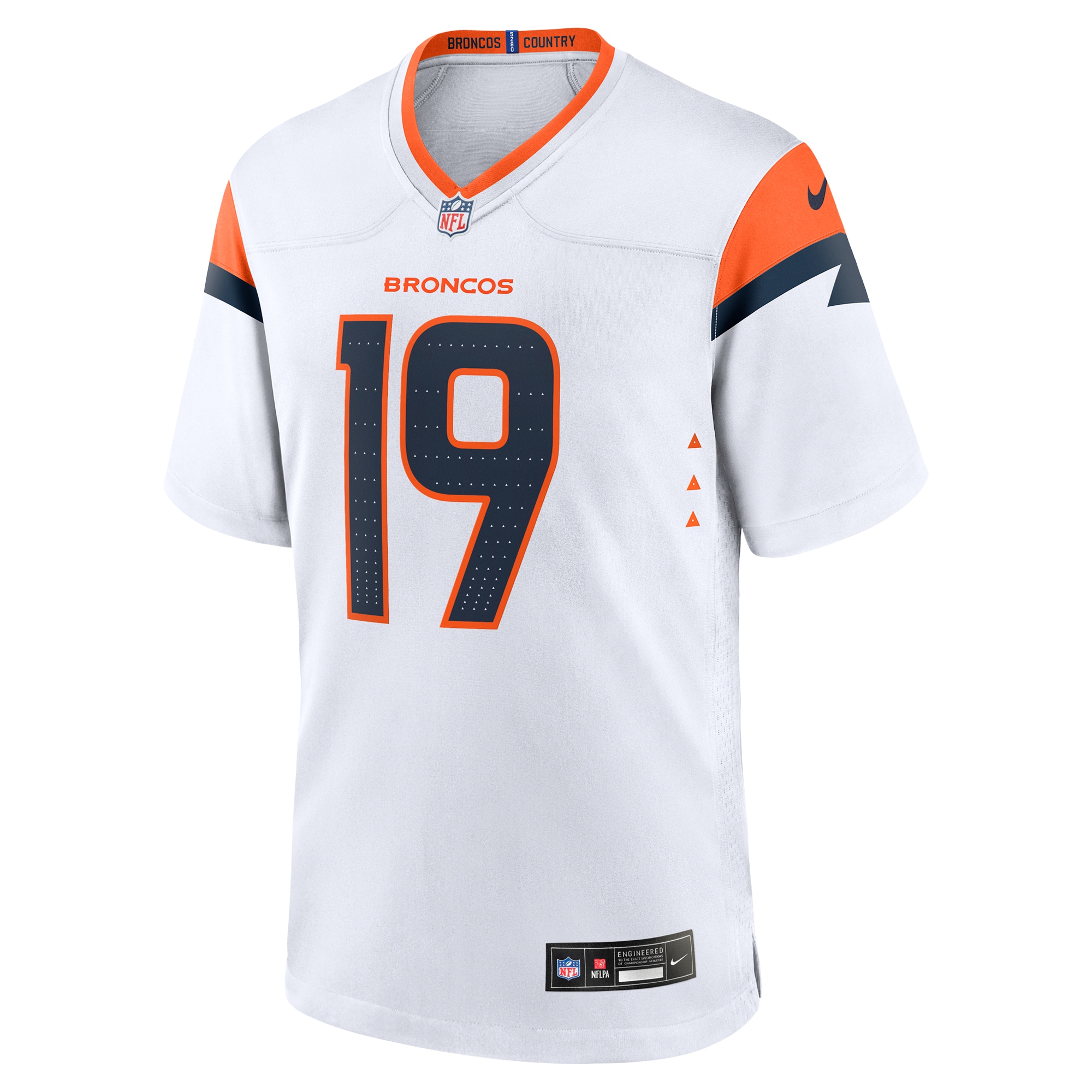 Marvin Mims Jr Denver Broncos Team Game Jersey – Orange