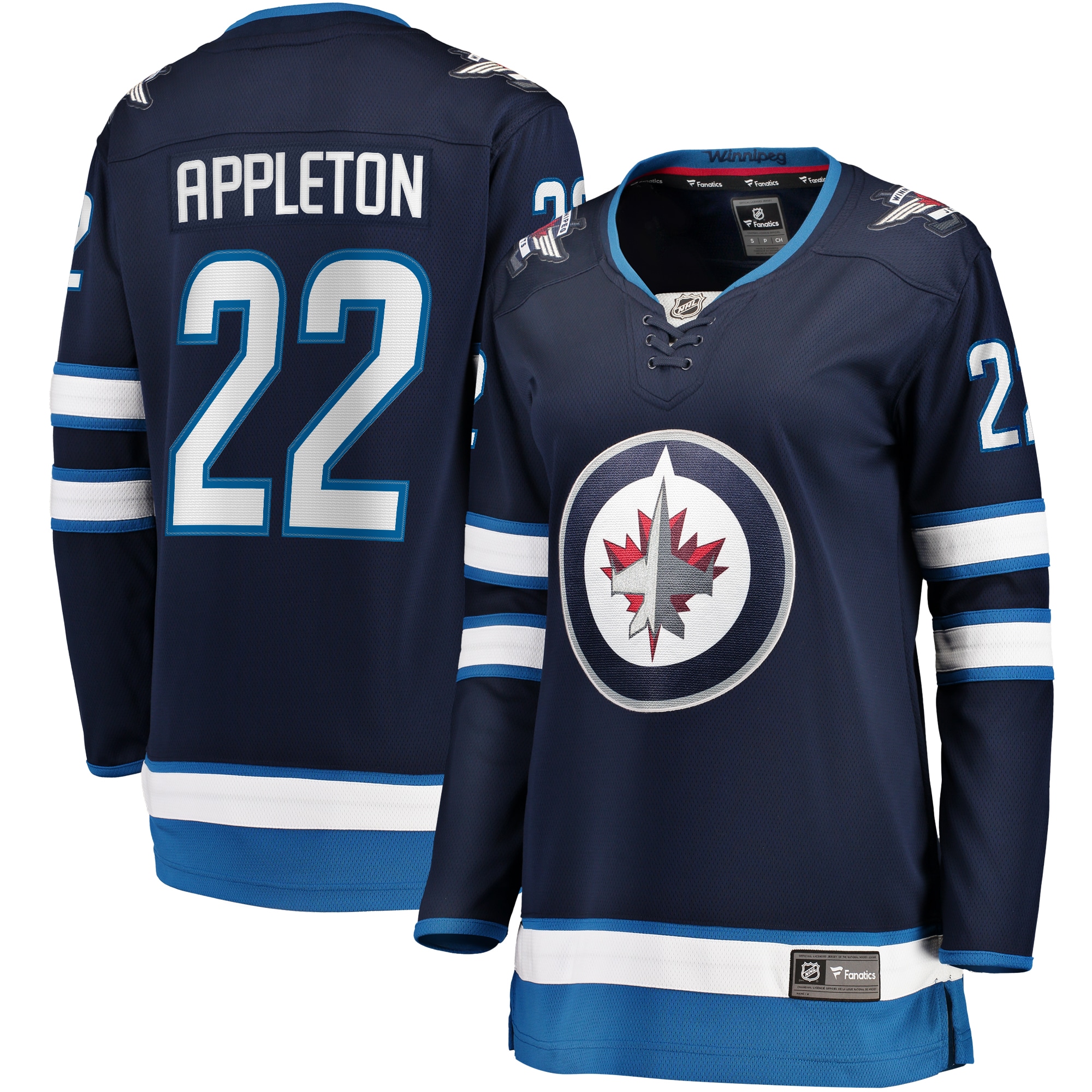 Mason Appleton Winnipeg Jets Fanatics Women's Home Breakaway Jersey - Navy