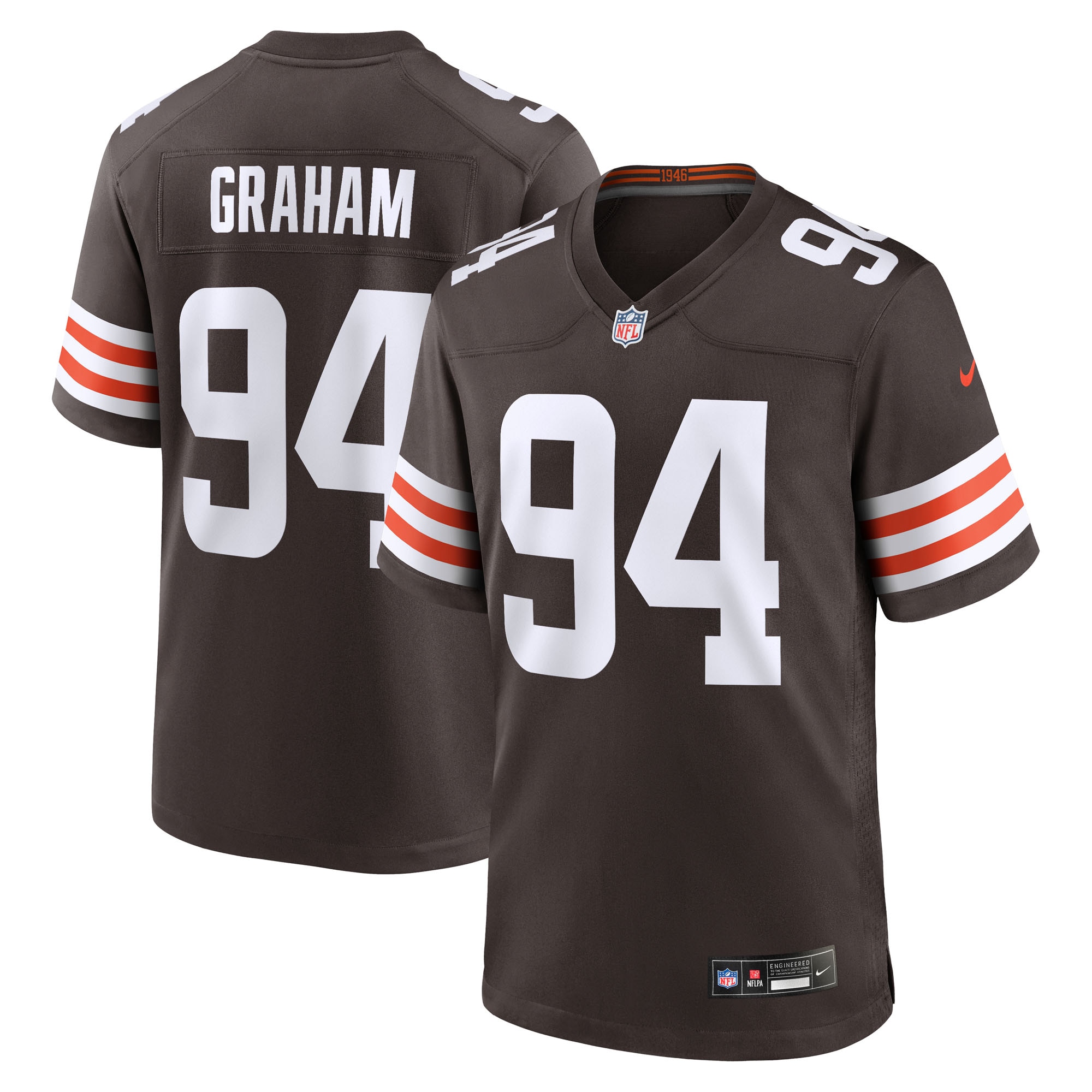 Mason Graham Cleveland Browns Game Jersey - Brown