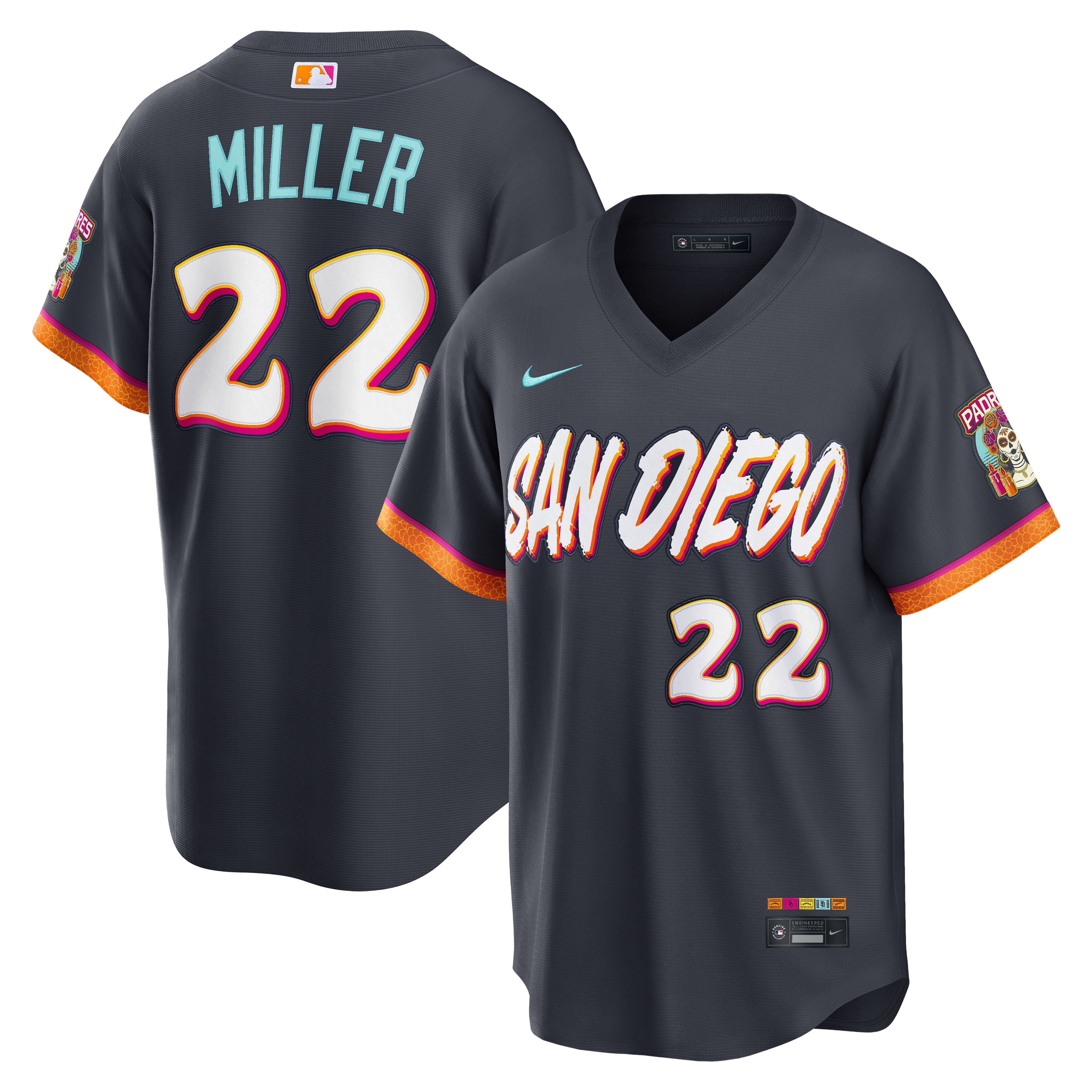 Mason Miller San Diego Padres 2026 City Connect Stadium Jersey - Obsidian