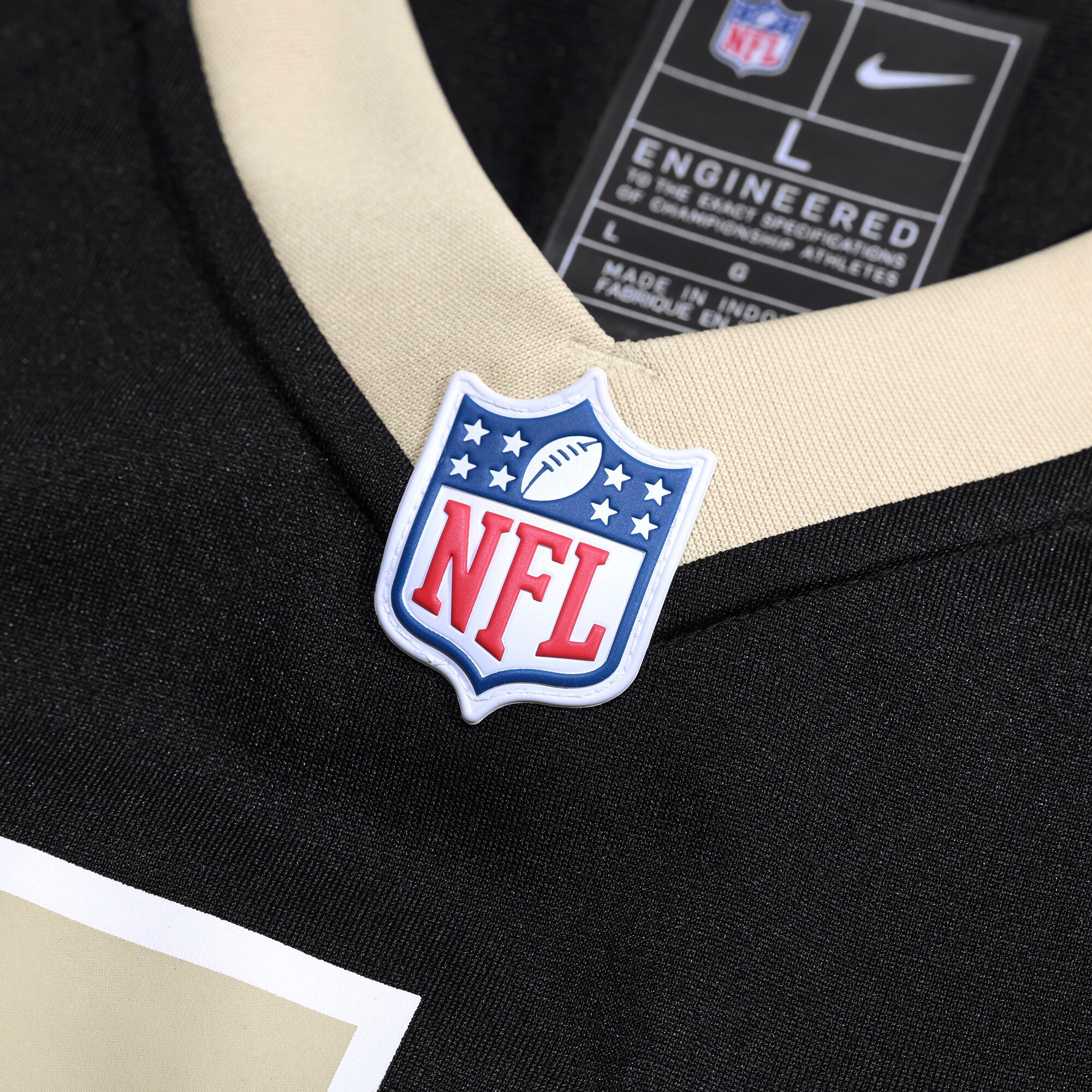 Mason Pline New Orleans Saints Team Game Jersey – Black