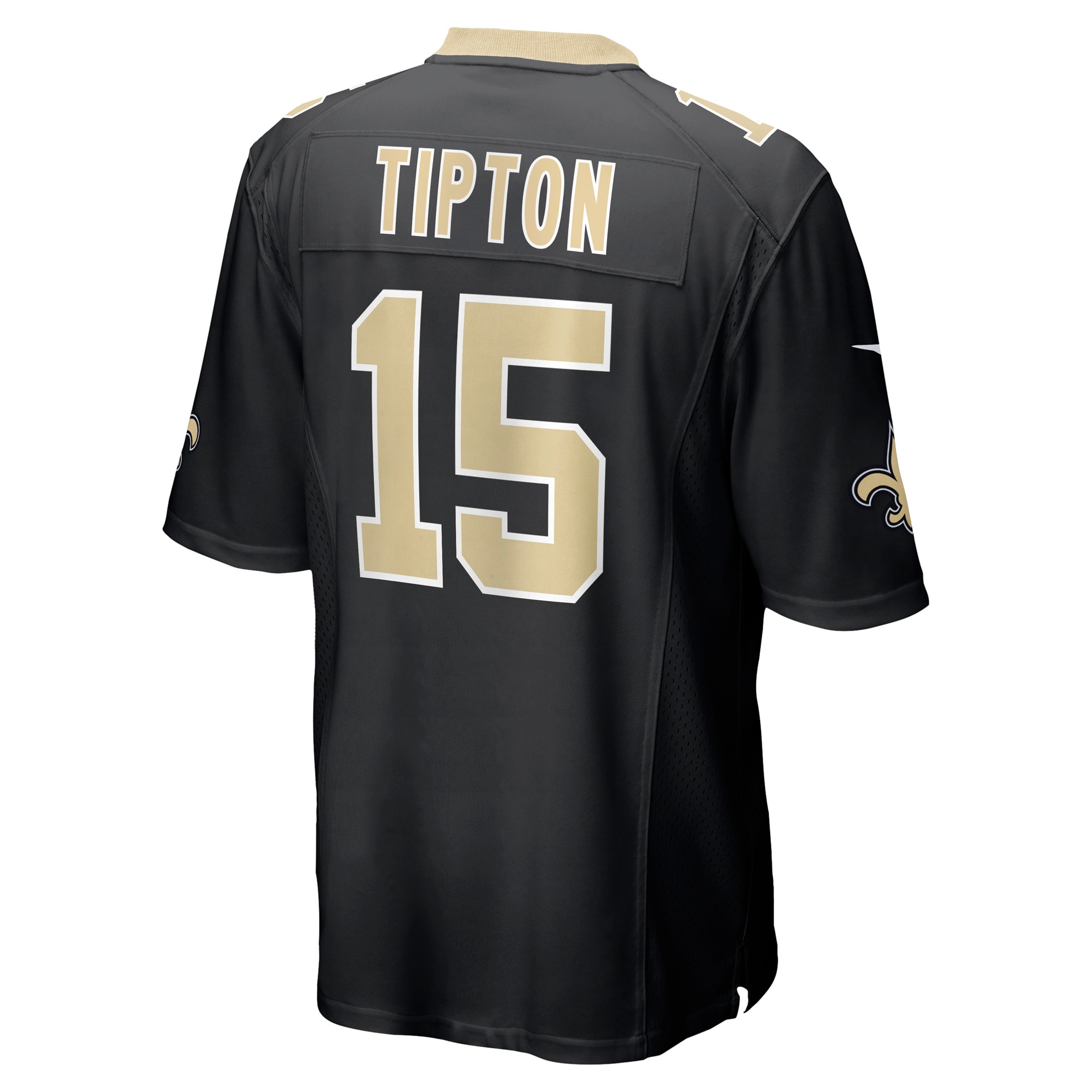 Mason Tipton New Orleans Saints Team Game Jersey – Black