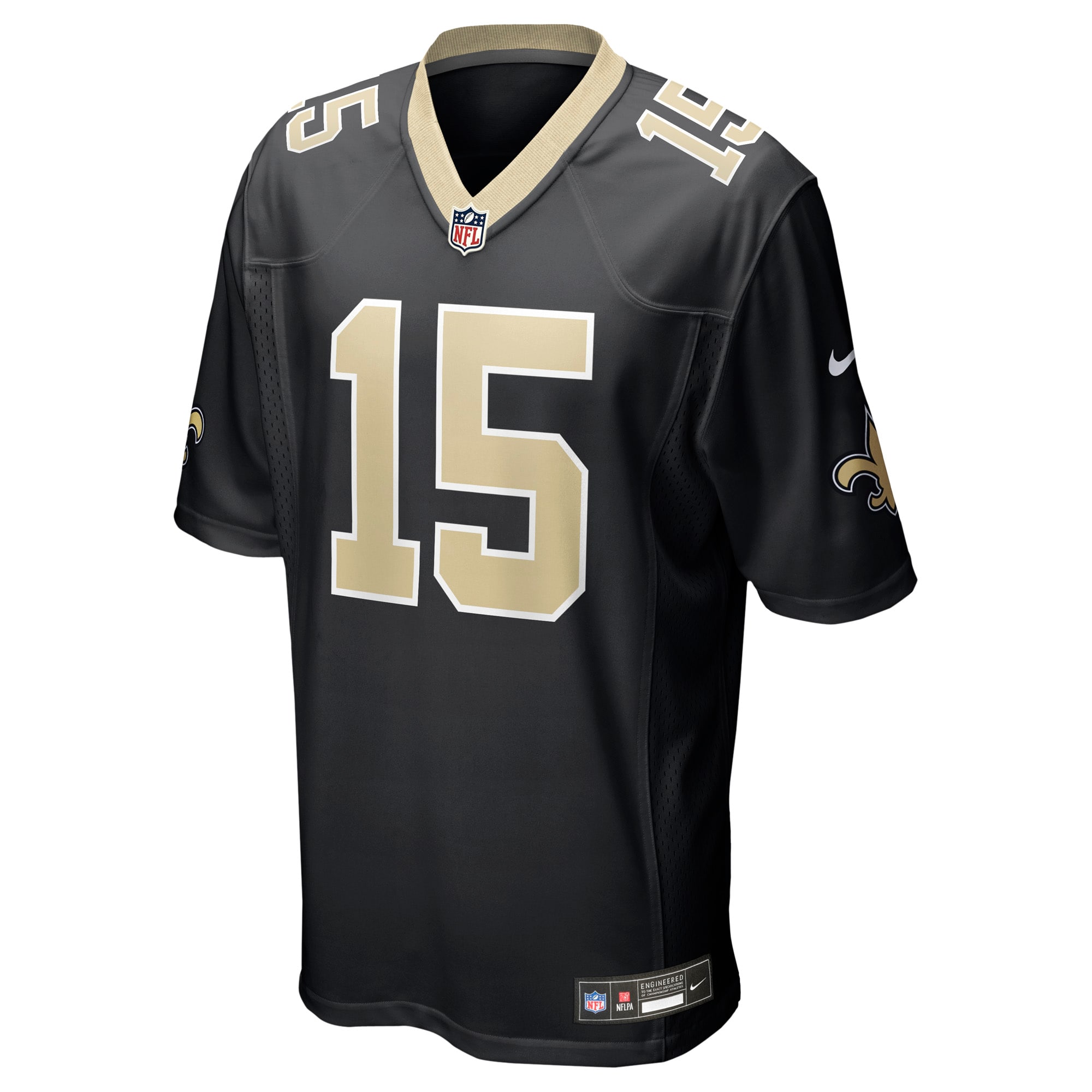 Mason Tipton New Orleans Saints Team Game Jersey – Black