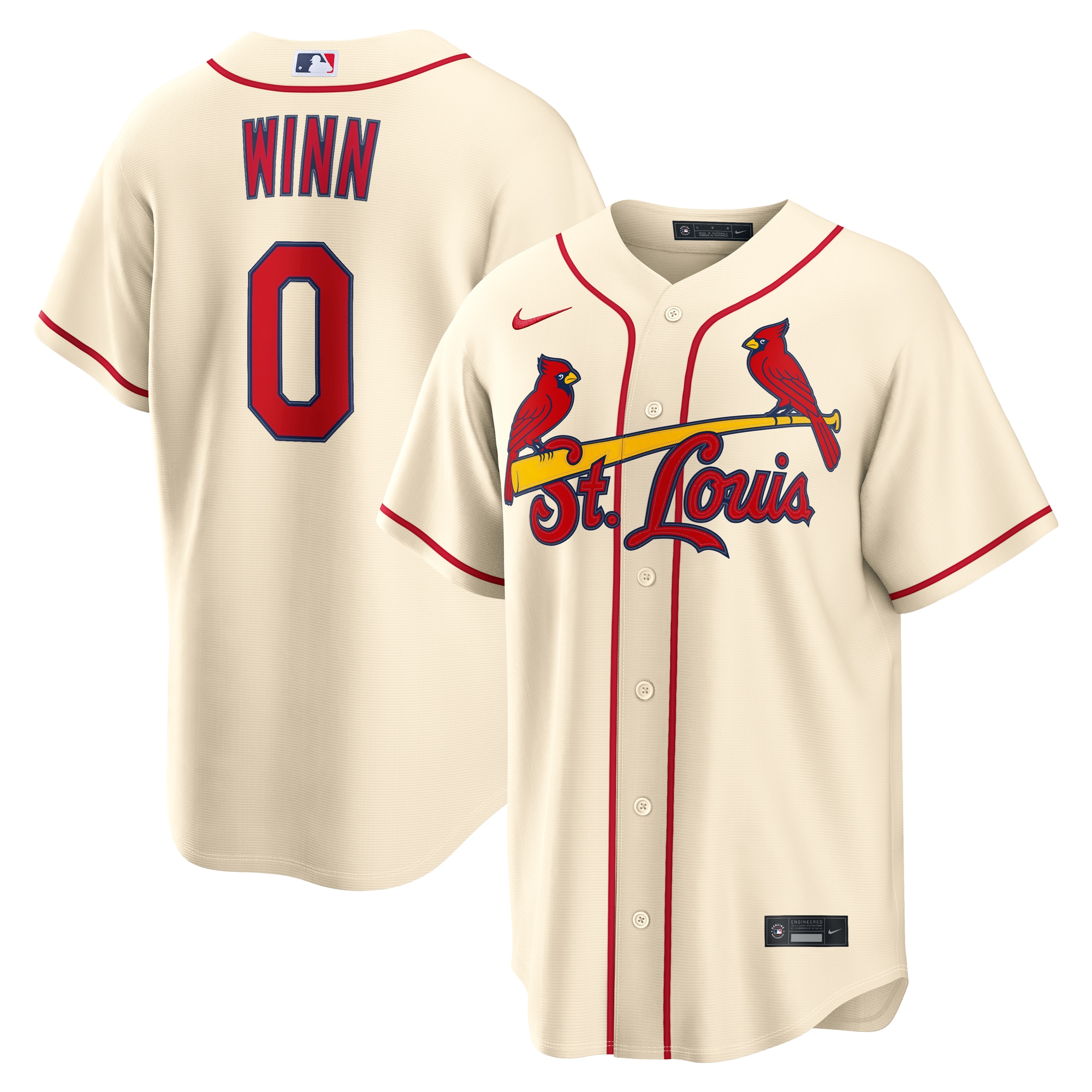 Masyn Winn St. Louis Cardinals Alternate Jersey - Cream