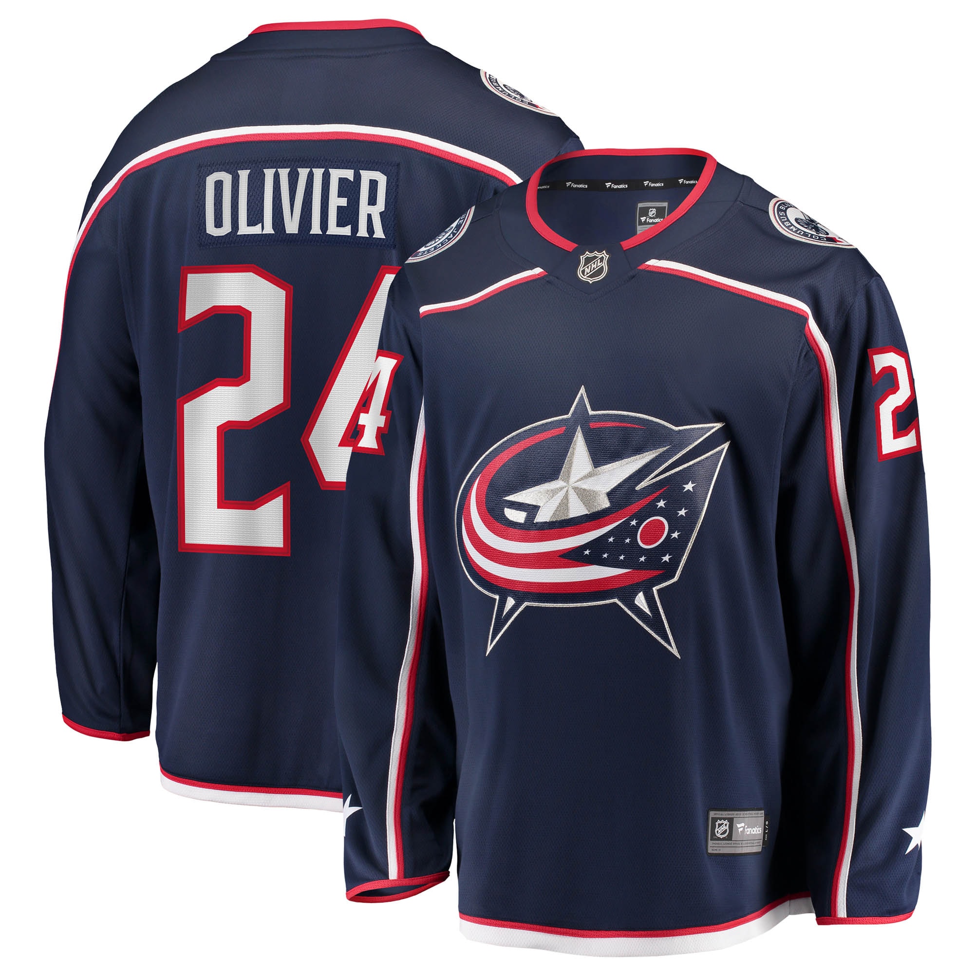 Mathieu Olivier Columbus Blue Jackets Fanatics Home Breakaway Jersey - Navy