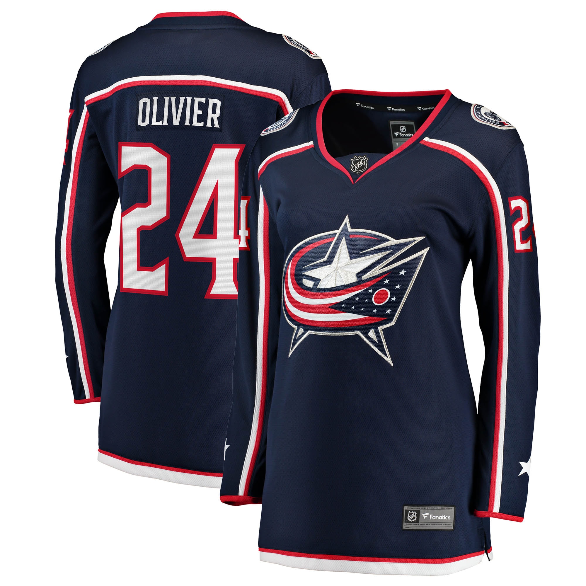 Mathieu Olivier Columbus Blue Jackets Fanatics Women's Home Breakaway Jersey - Navy