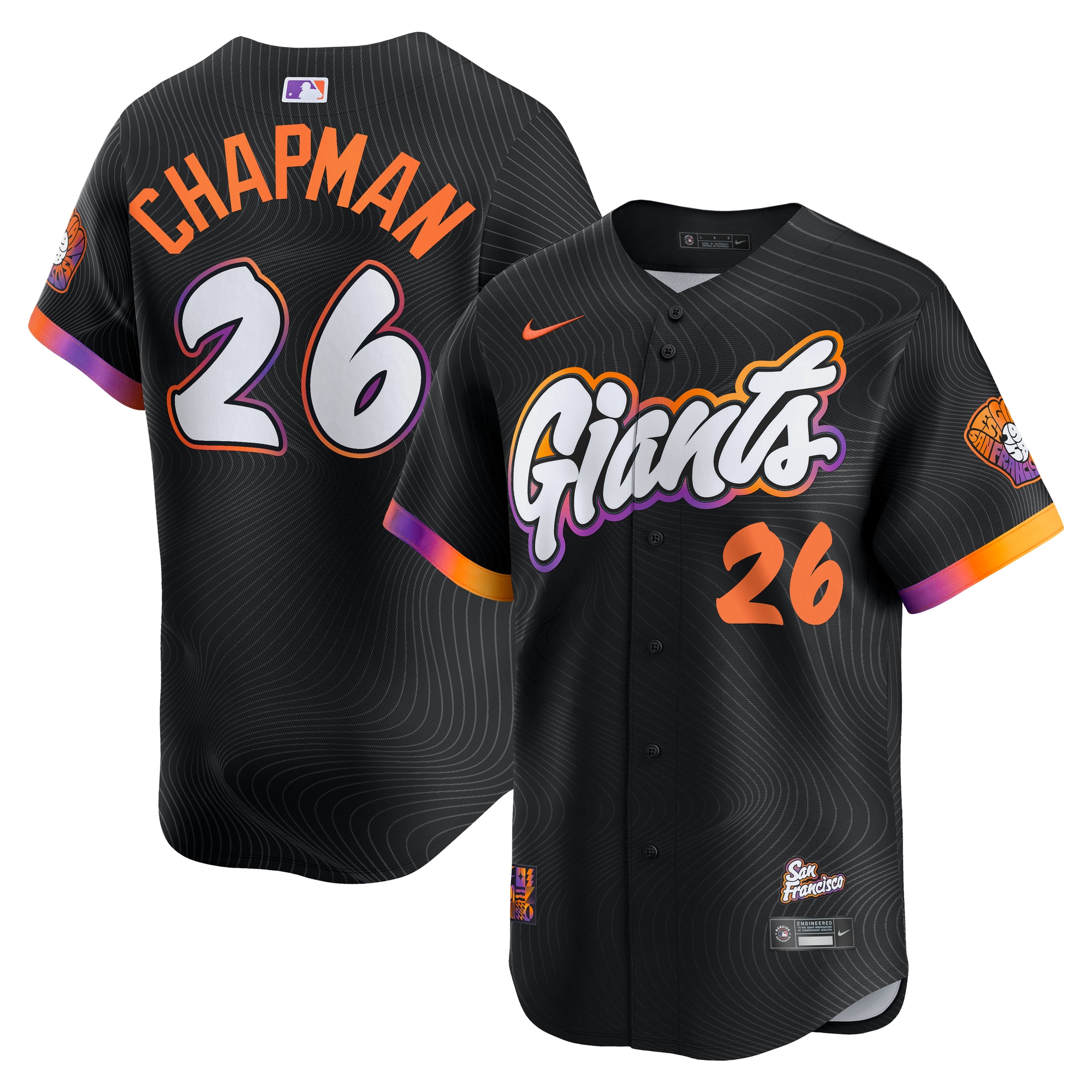 Matt Chapman San Francisco Giants 2025 City Connect Limited Jersey - Anthracite