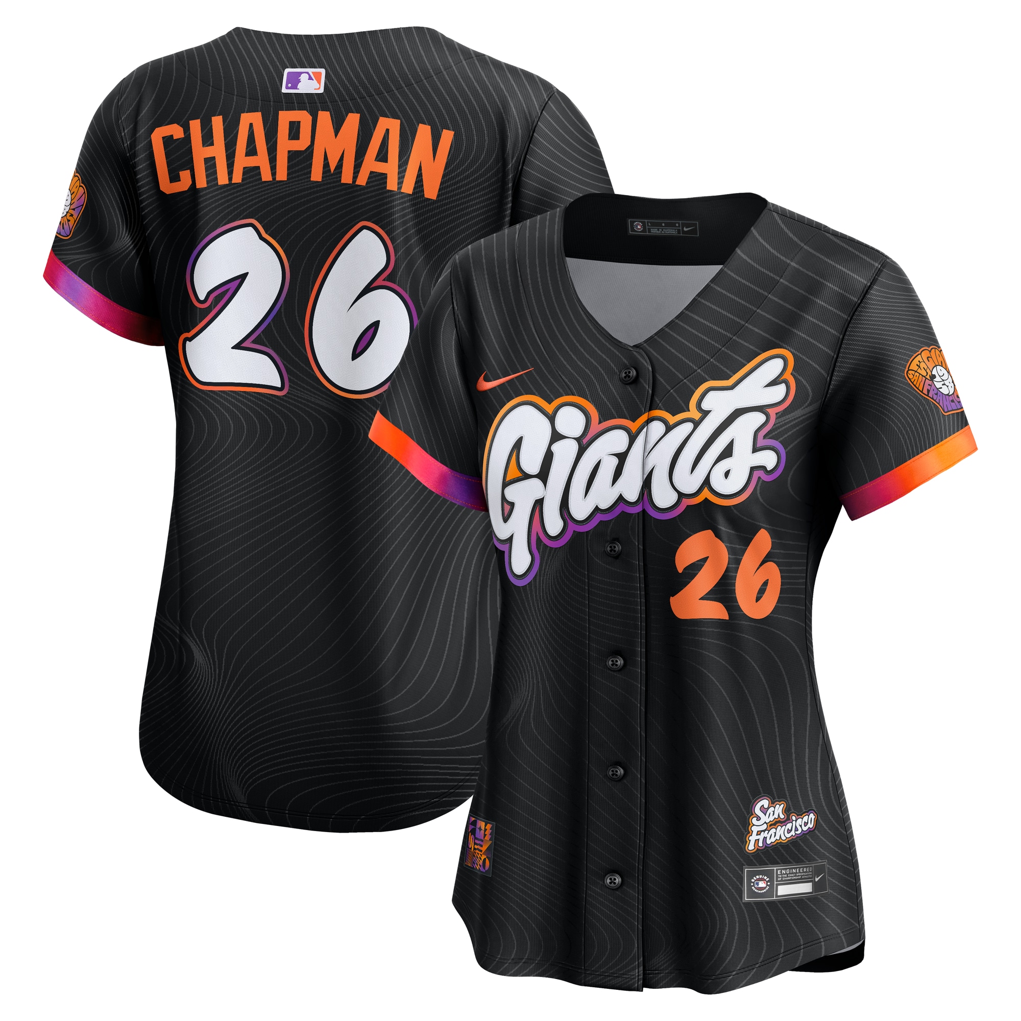 Matt Chapman San Francisco Giants Women's 2025 City Connect Limited Jersey - Anthracite