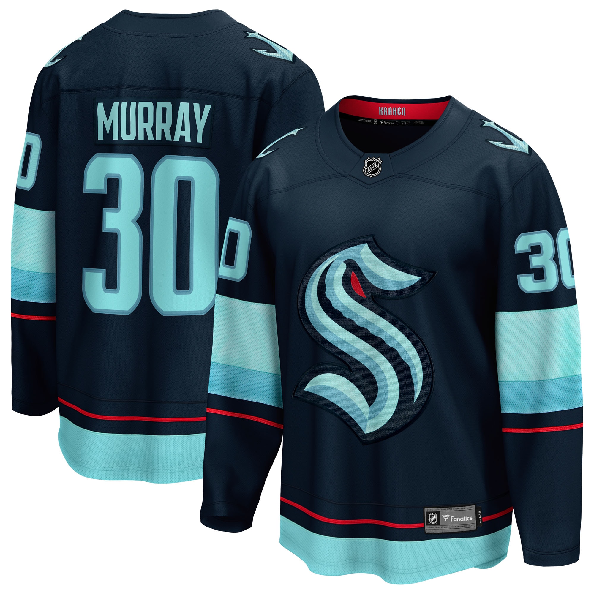 Matt Murray Seattle Kraken Fanatics Home Breakaway Jersey - Deep Sea Blue