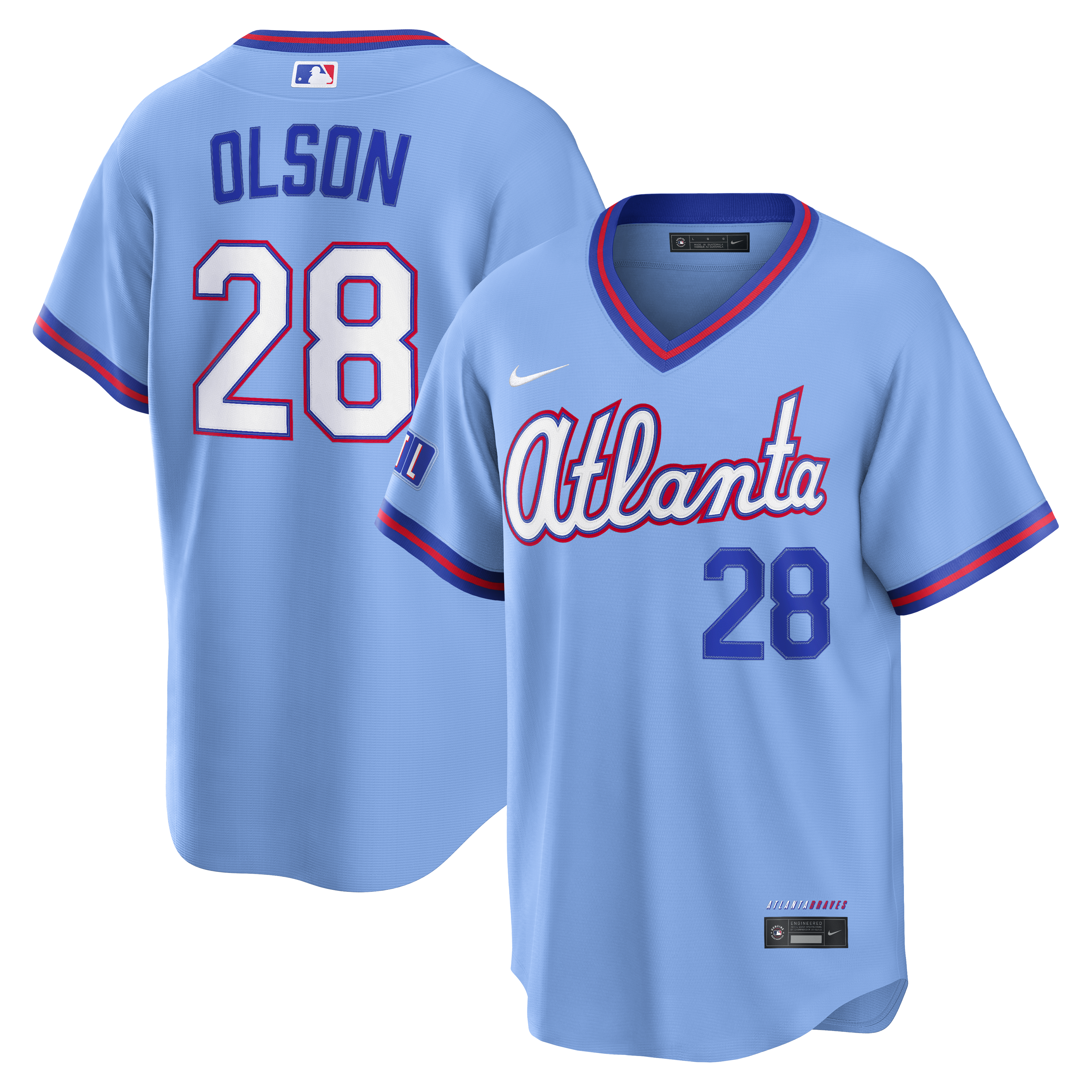 Matt Olson Atlanta Braves 2026 City Connect Stadium Jersey - Powder Blue