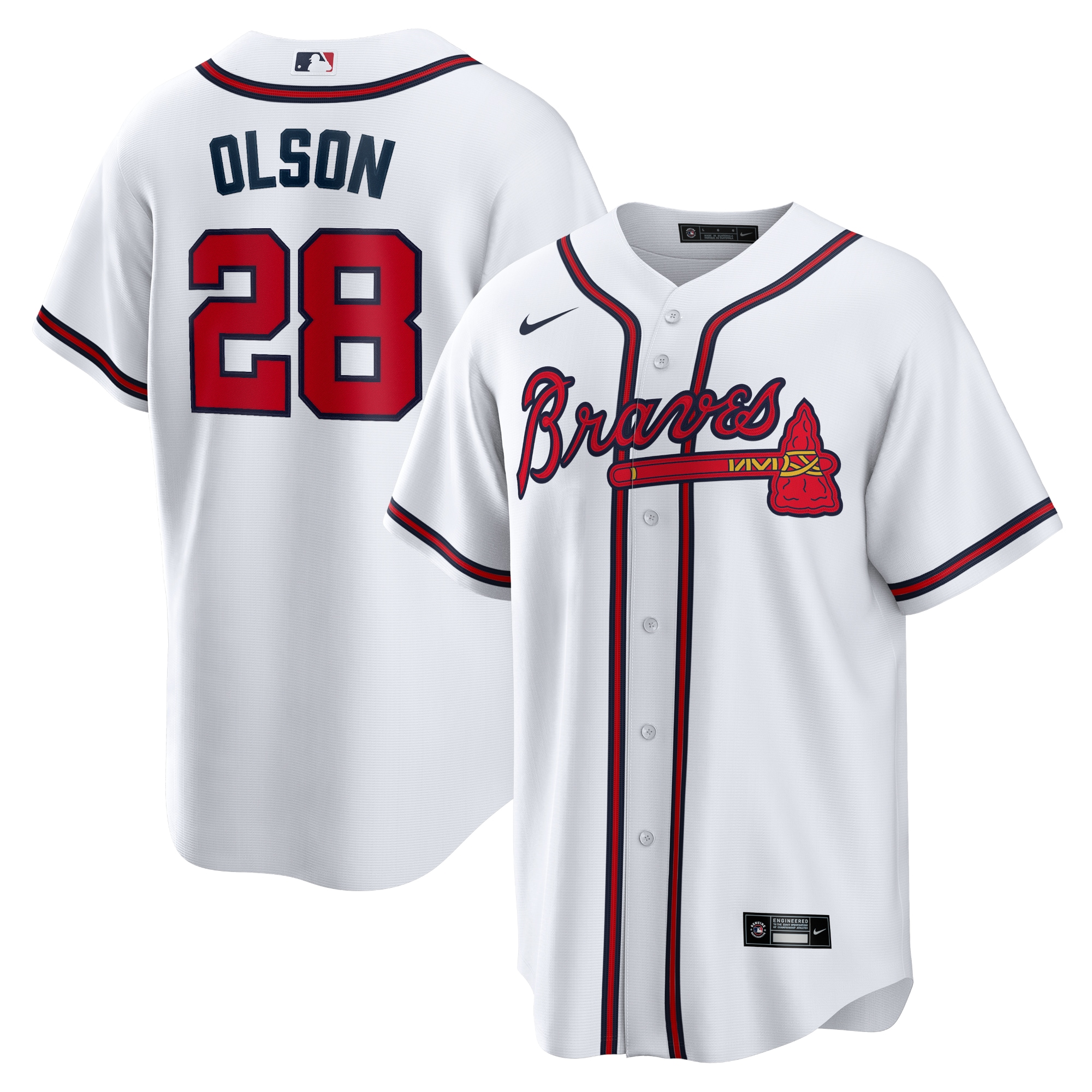 Matt Olson Atlanta Braves Home Player Jersey - White